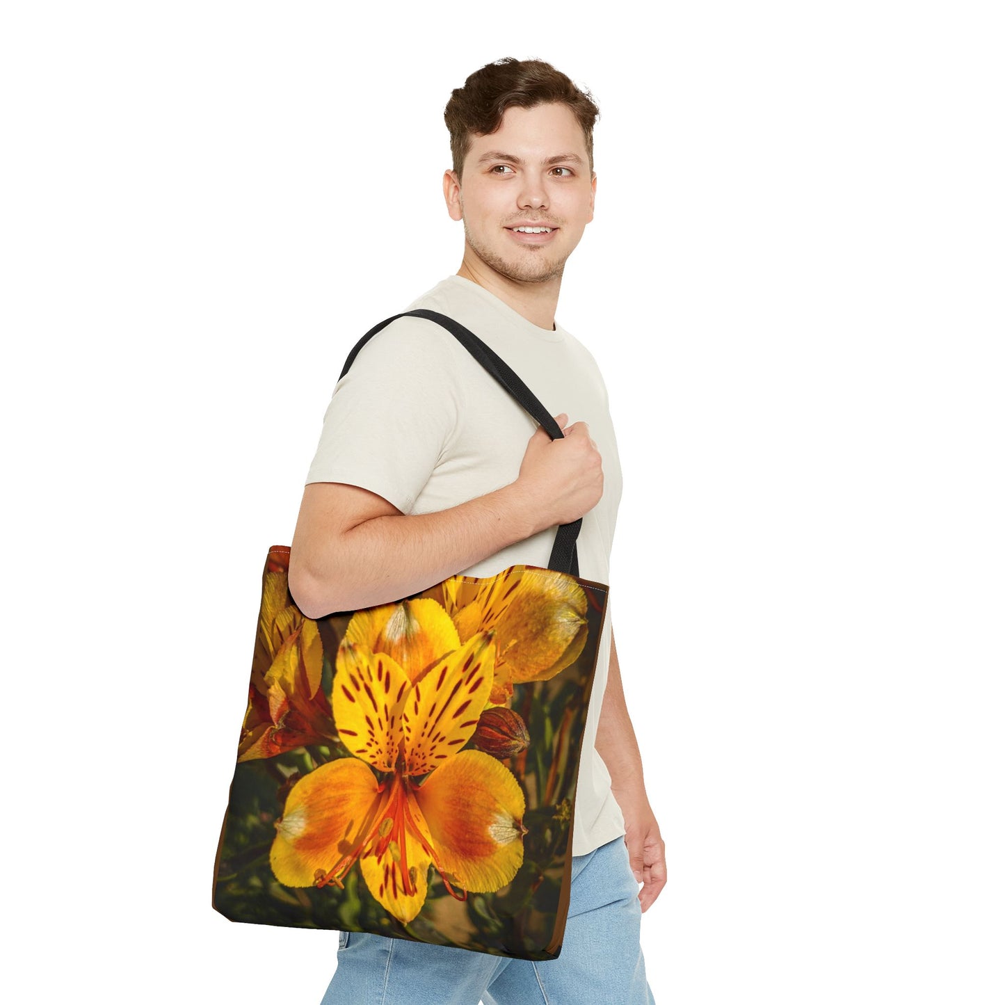 Yellow Lily Tote Bag (SP Photography Collection) BROWN