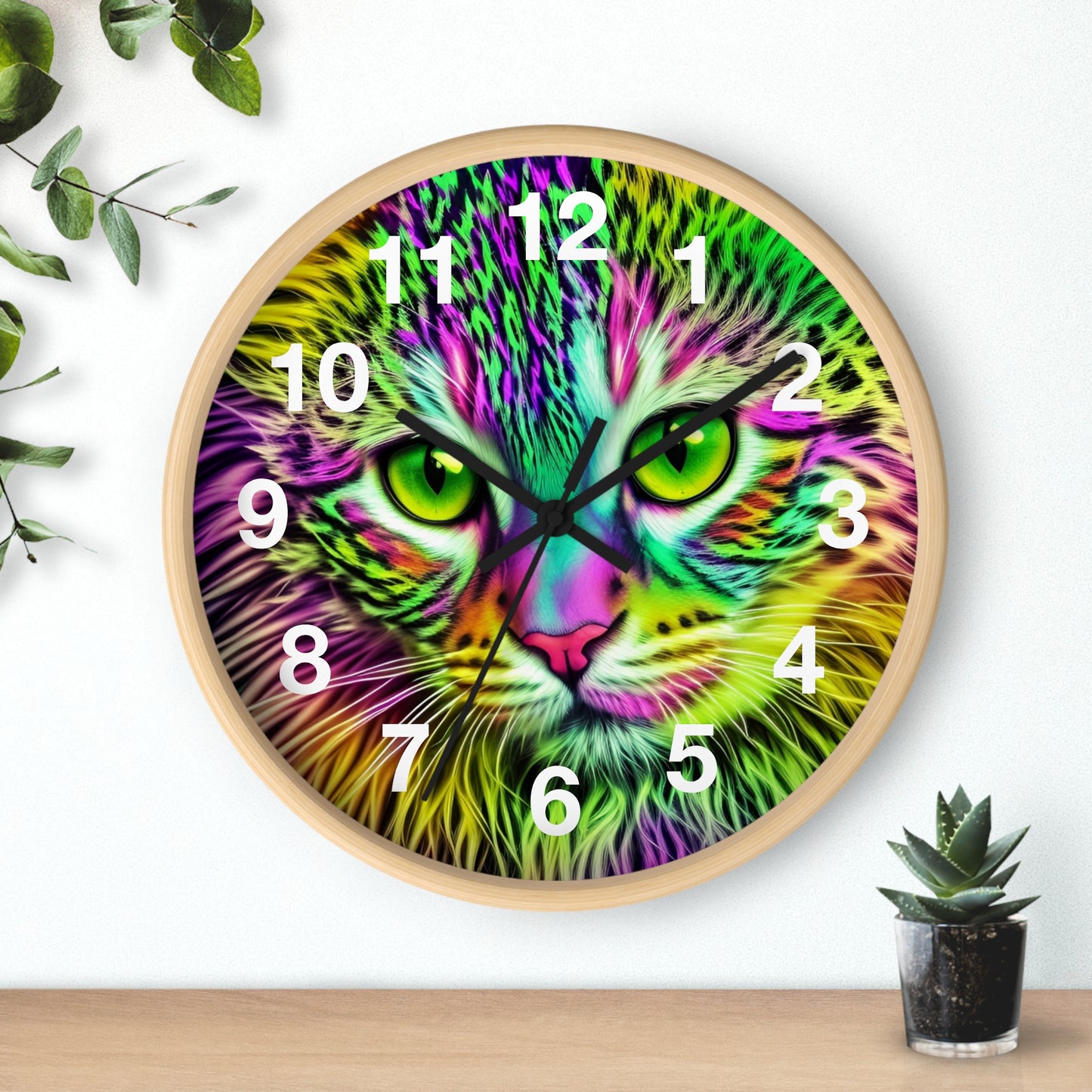 Colorful Kitty Clock (SP Photography Collection)