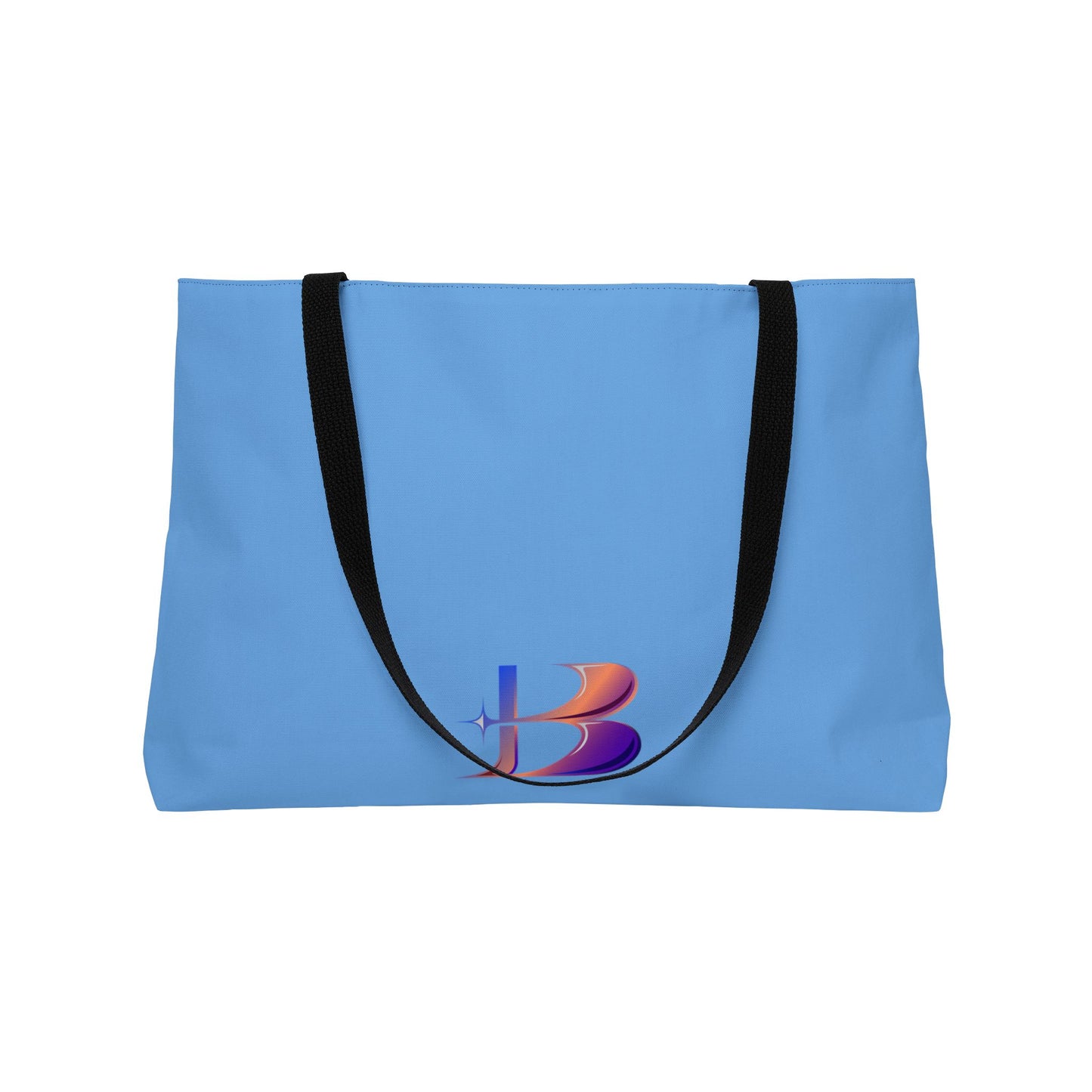 Bumble Bee Sunflower Weekender Tote Bag (Enchanted Exposures By Tammy Lyne Collection) BLUE