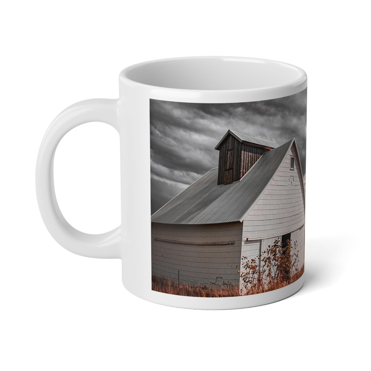 Field Barn Jumbo Mug, 20oz (SP Photography Collection) WHITE