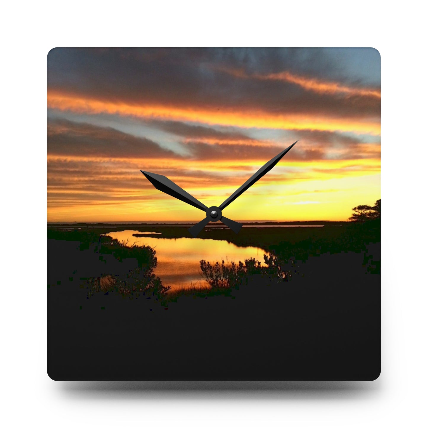 Mystic Sky Acrylic Wall Clock (Enchanted Exposures By Tammy Lyne)