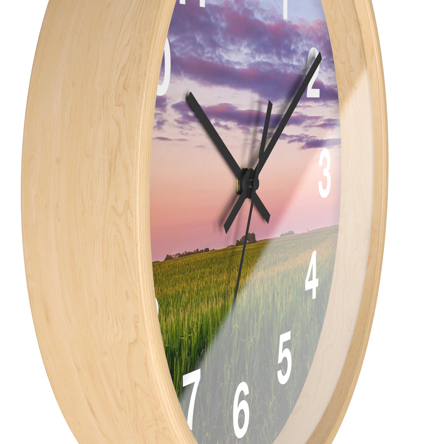 Corn Field Sunset Clock (SP Photography Collection)