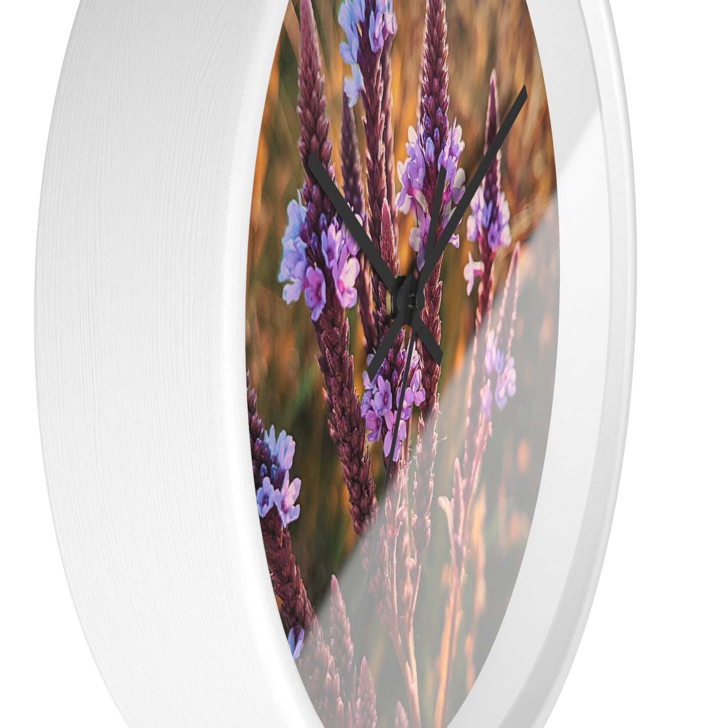 Purple Fields Wall Clock (SP Photography Collection)