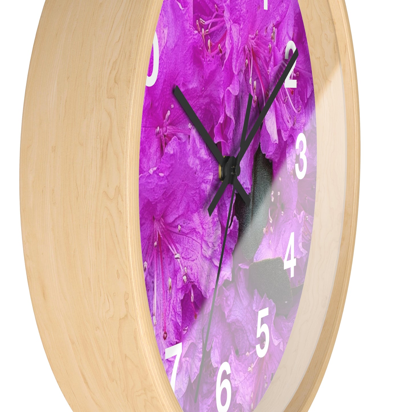 Pink Flower Wall Clock (Custom Creations By Catelyn)