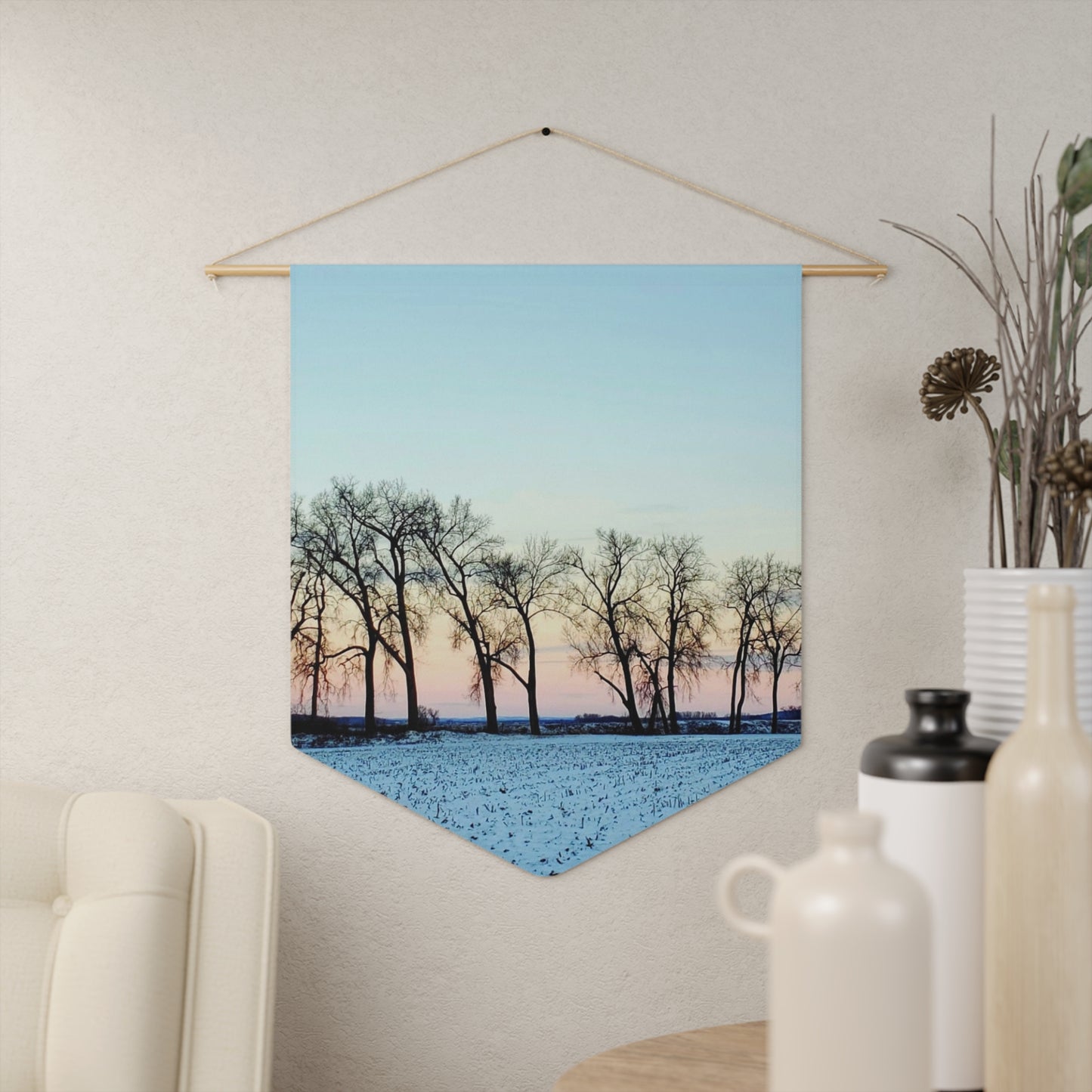 Snowy Tree Line Pennant (Enchanted Exposure By Tammy Lyne)