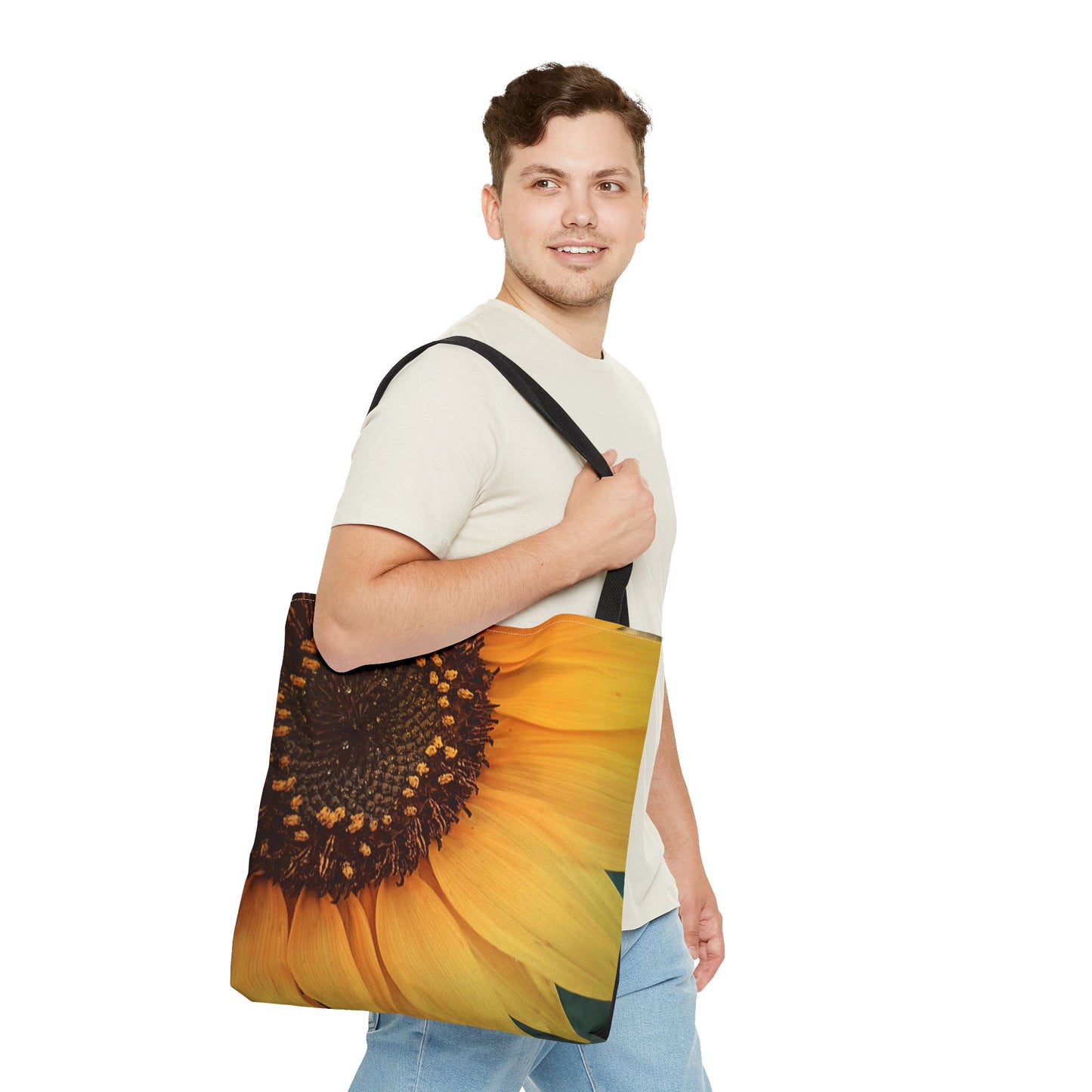 Sun Ray Sunflower Tote Bag (SP Photography Collection) BLACK