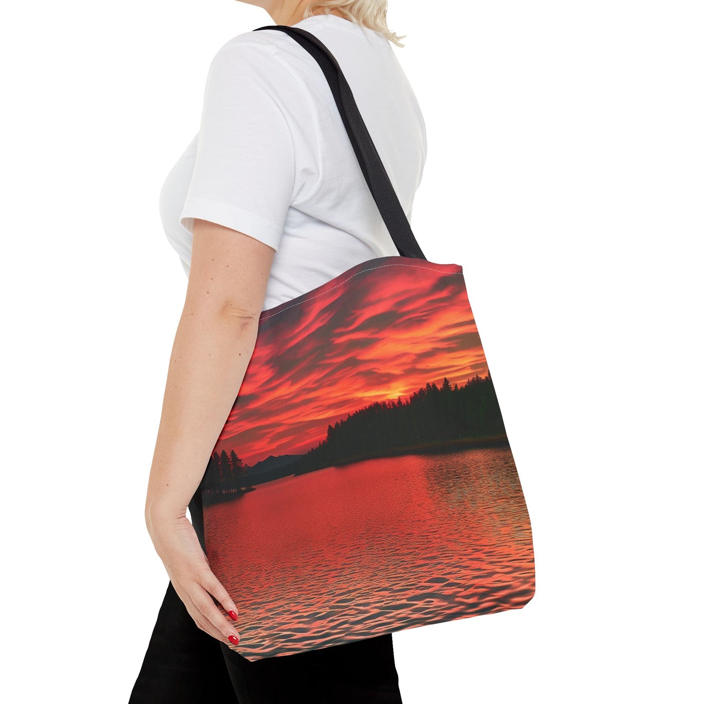 Red Sunset Tote Bag (SP Photography Collection) ORANGE