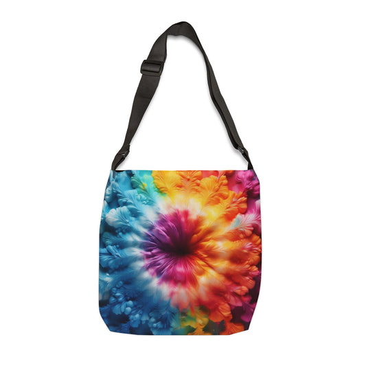 Smokey Tye Dye Adjustable Tote Bag (ai B & J Collections) ORANGE