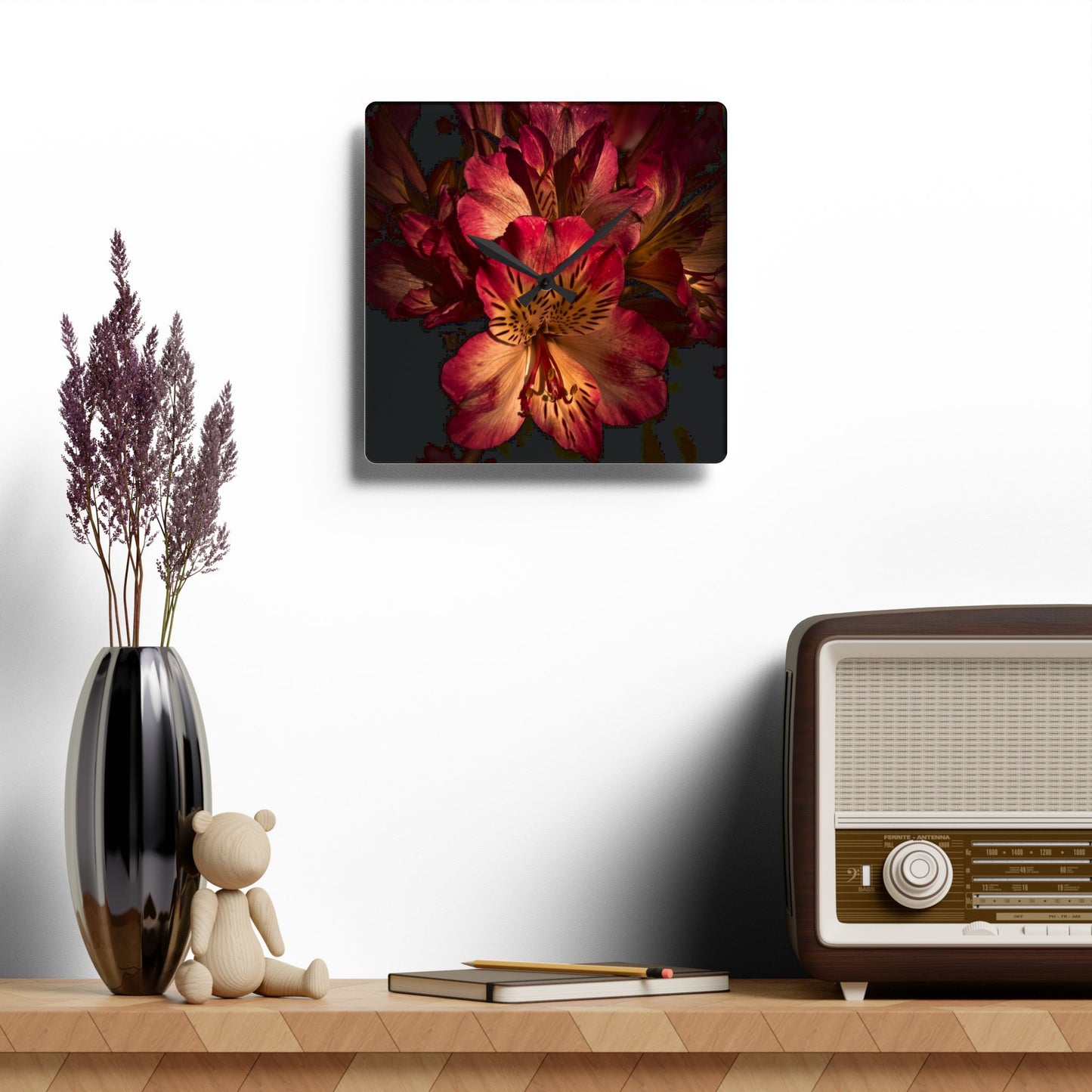 Pink Lily Wall Clock (SP Photography Collection)