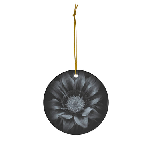 Midnight Bloom Ceramic Ornament (SP Photography Collection)