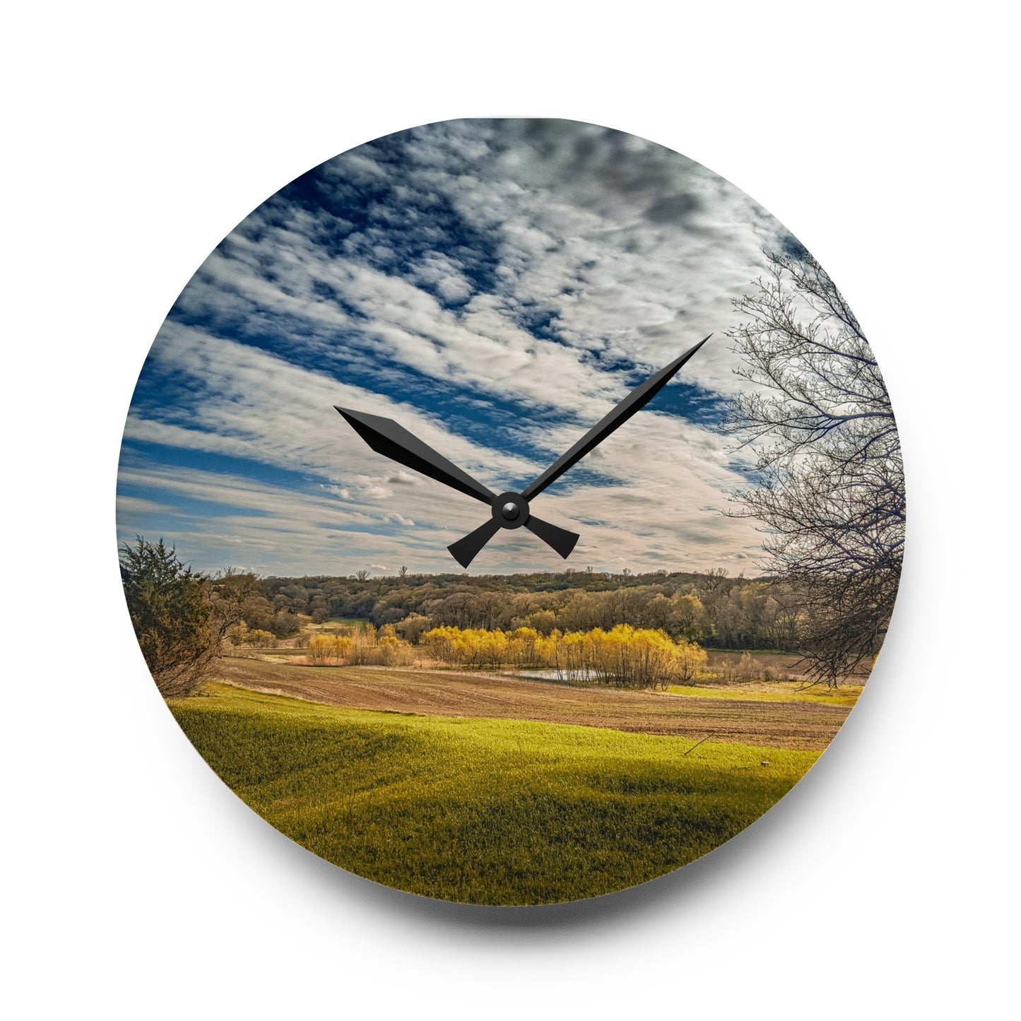 Rolling Clouds Sky Acrylic Wall Clock (SP Photography Collection)