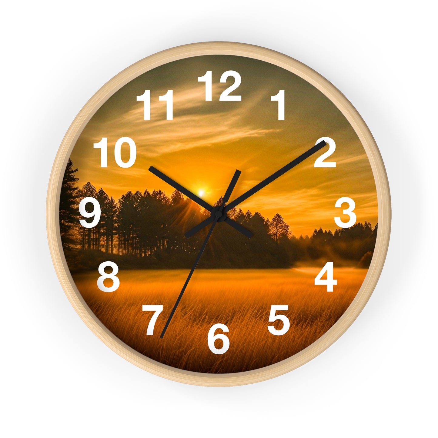 Field Sunset Clock (SP Photography Collection)