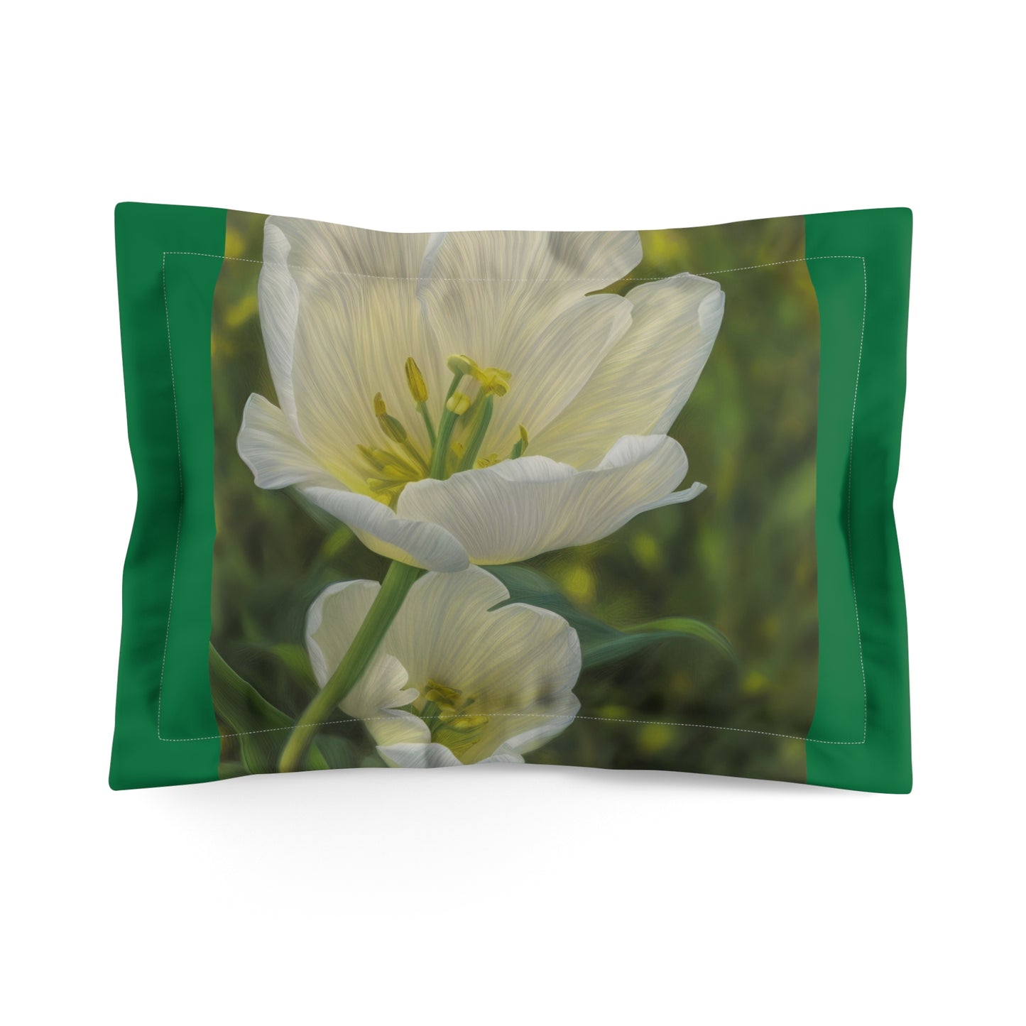 White Tulip Microfiber Pillow Sham (SP Photography Collection)