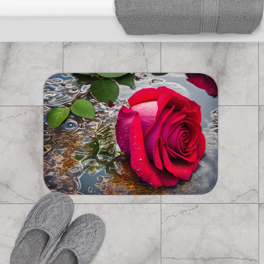 Red Rose Bath Mat (SP Photography Collection)