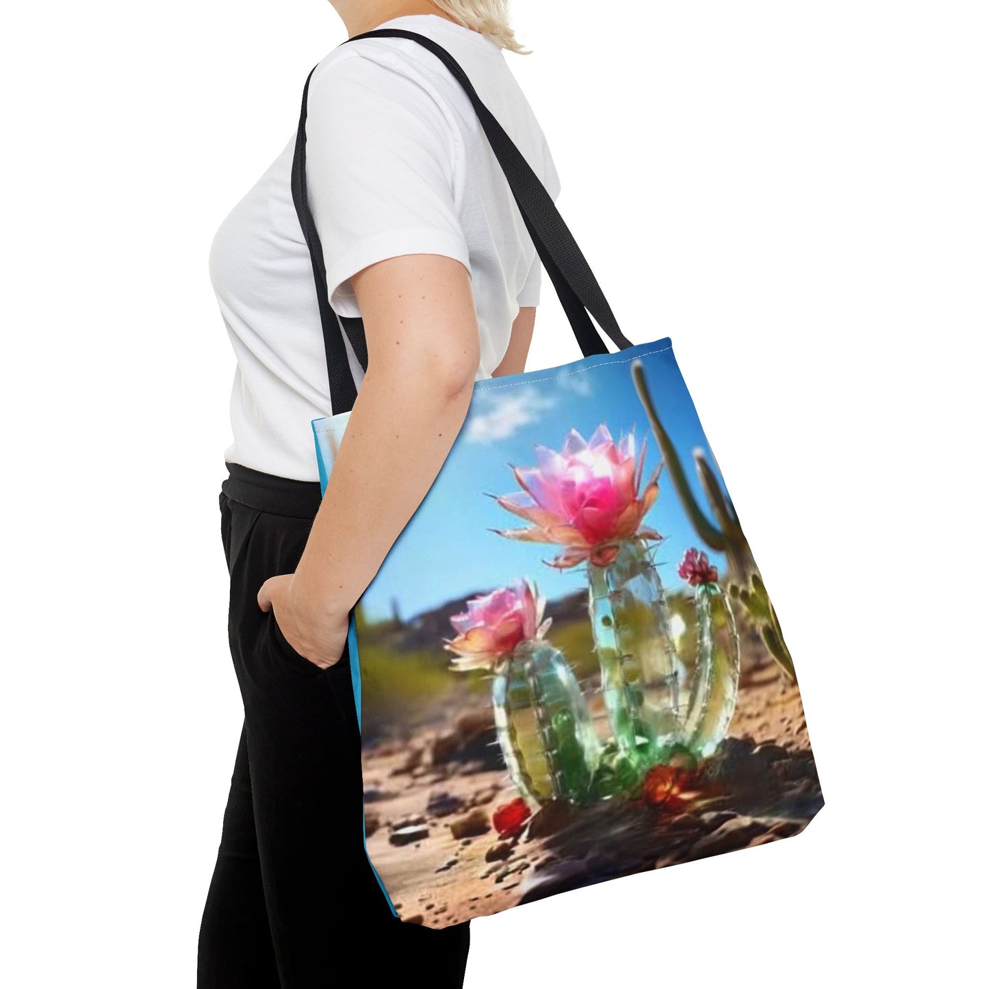 Cactus Tote Bag (aiB & J Collections) BLUE