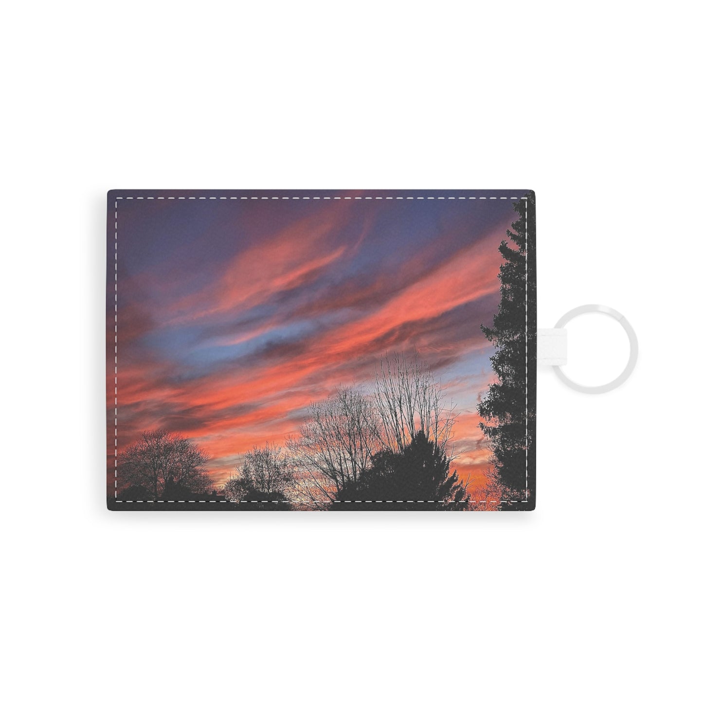 Pink Sky Leather Card Holder (B & J Collections)