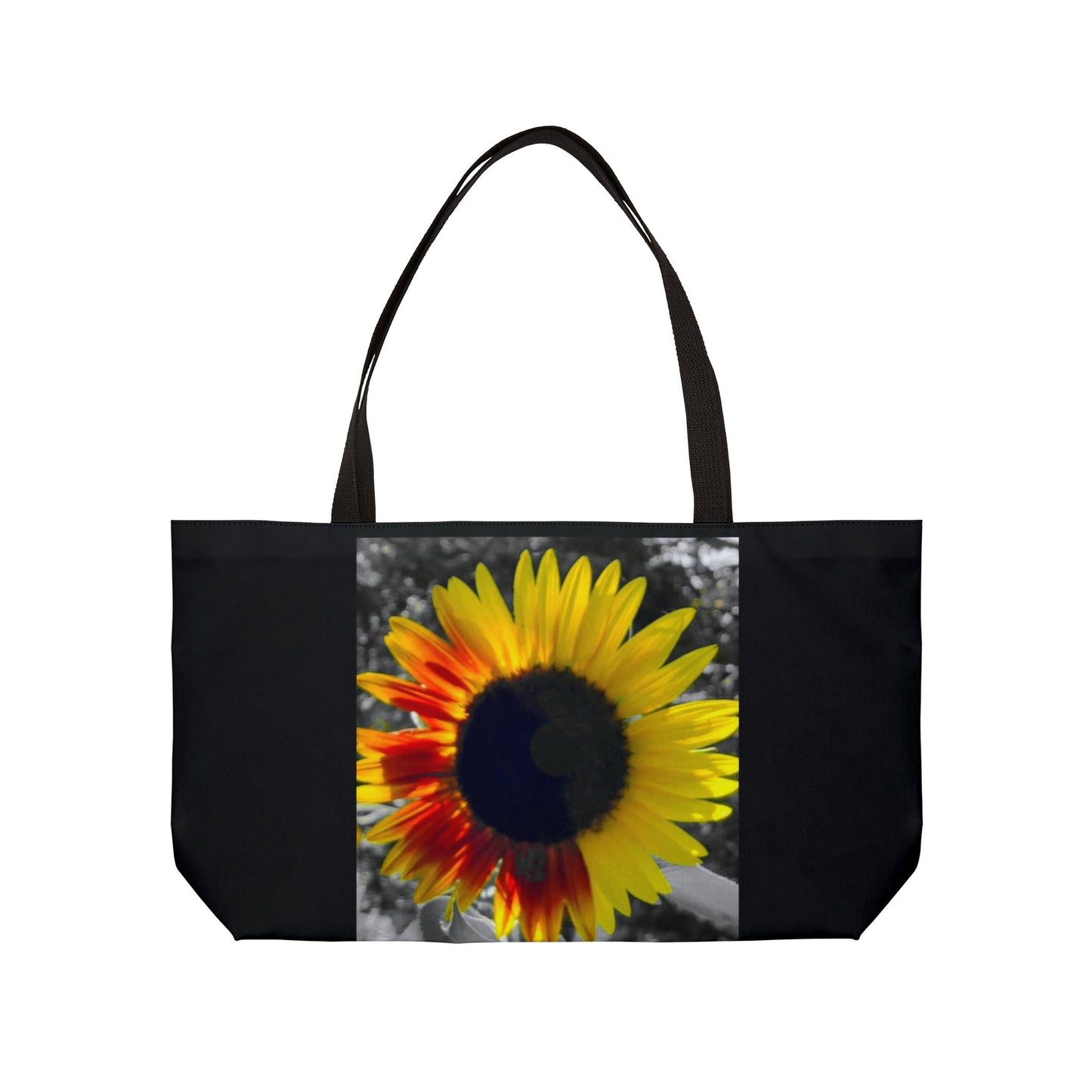 Mixed Sunflower Weekender Tote Bag (SP Photography Collection) BLACK