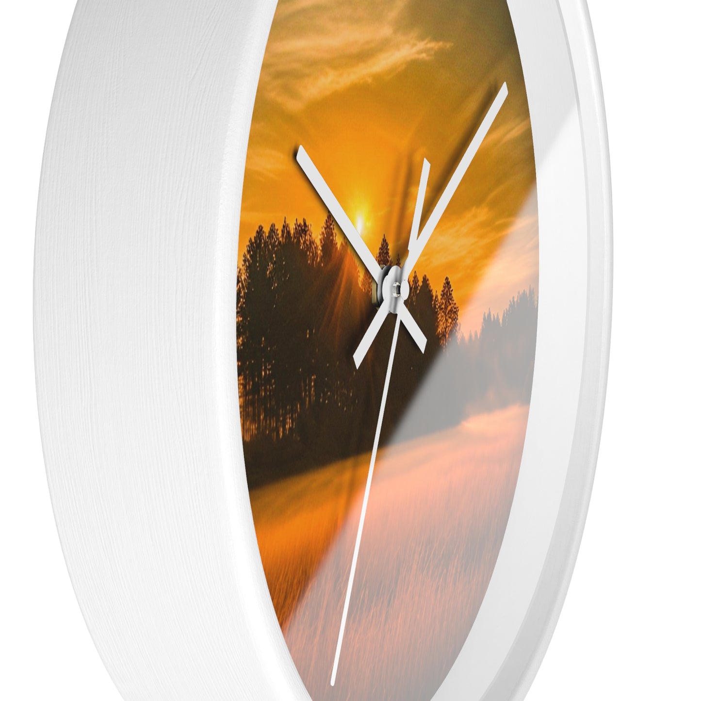 Field Sunset Wall Clock (SP Photography Collection)