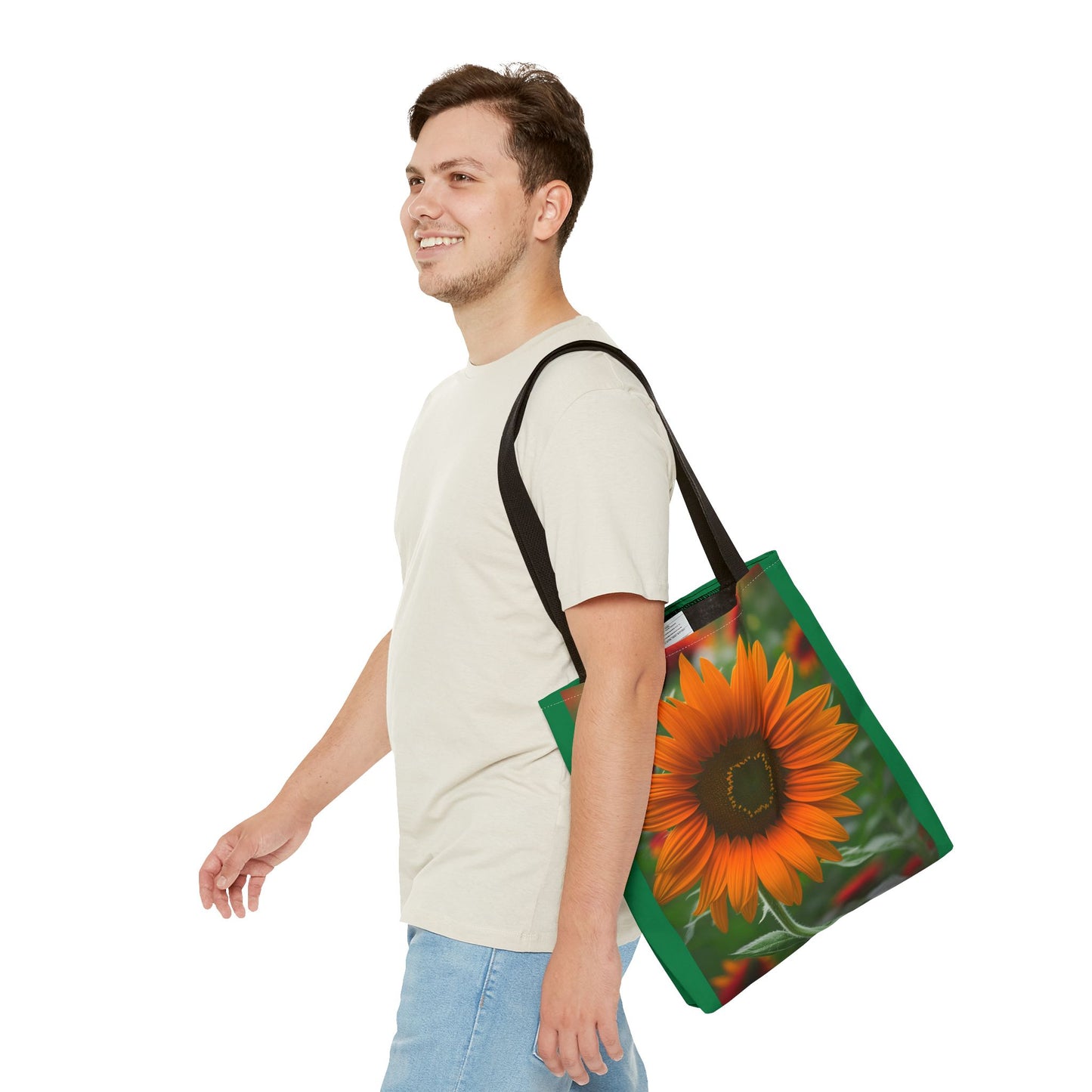 Orange Sunflower Tote Bag (SP Photography Collection) GREEN