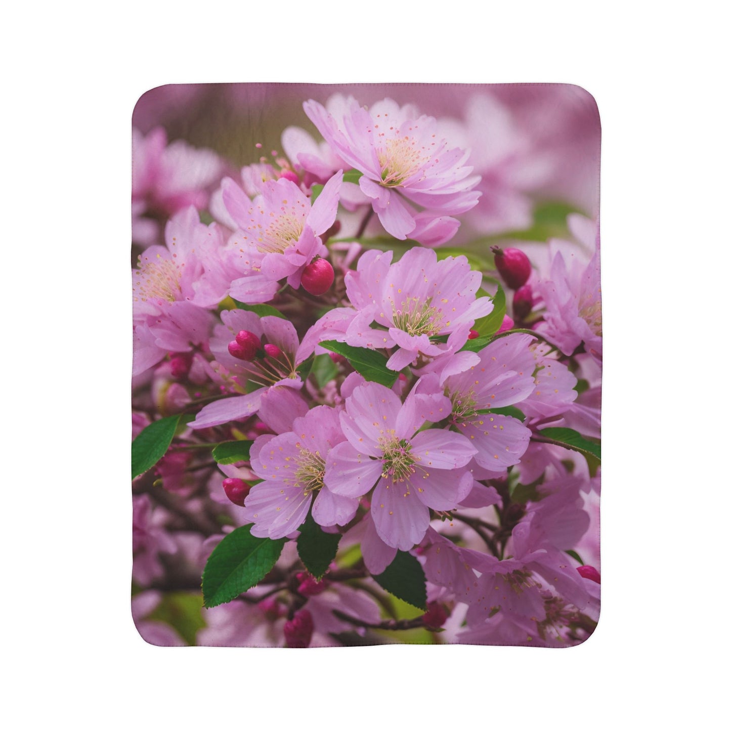 Cherry Blossom Fleece Sherpa Blanket (SP Photography Collection)