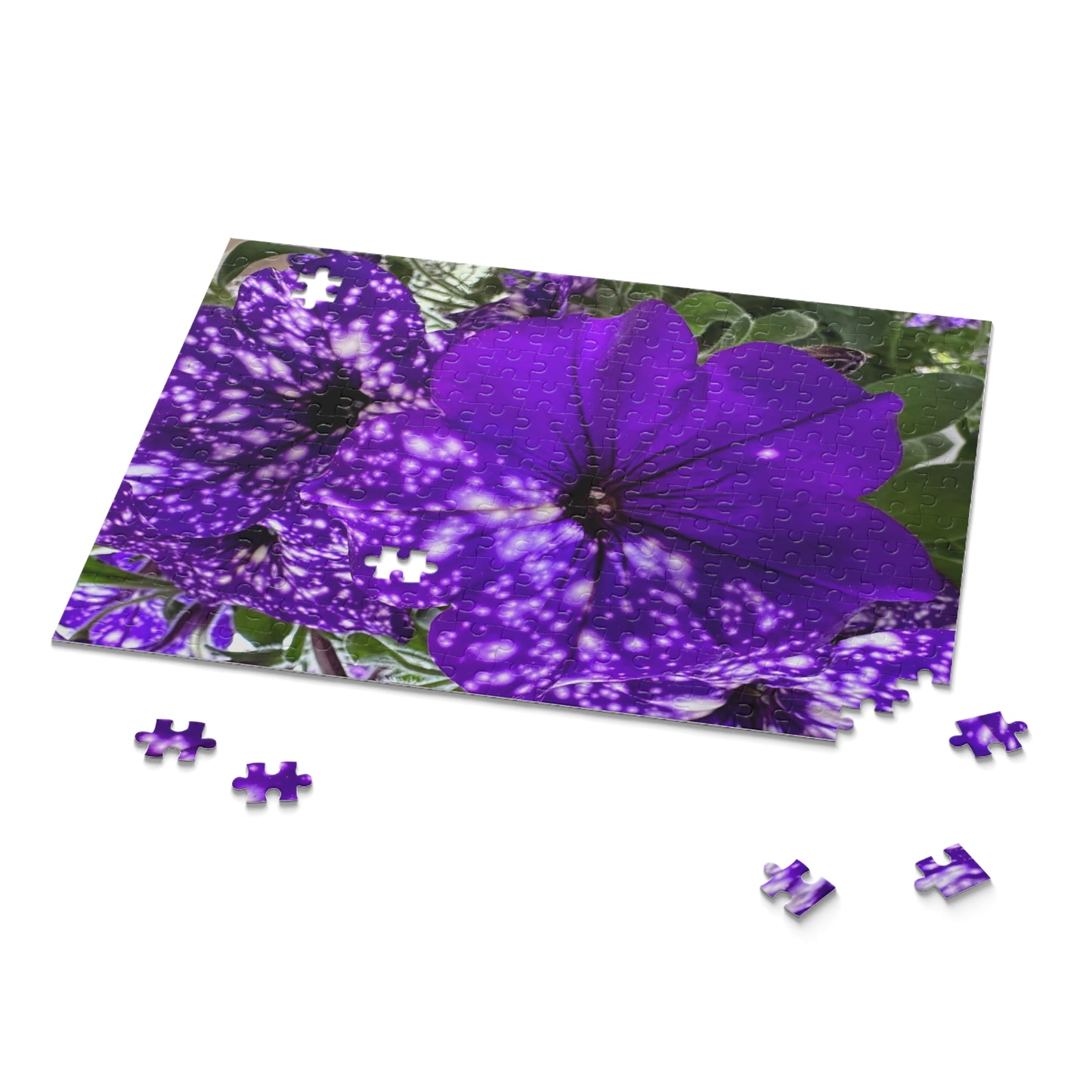 Purple Flower Puzzle (120, 252, 500-Piece) (Custom Creations By Catelyn)