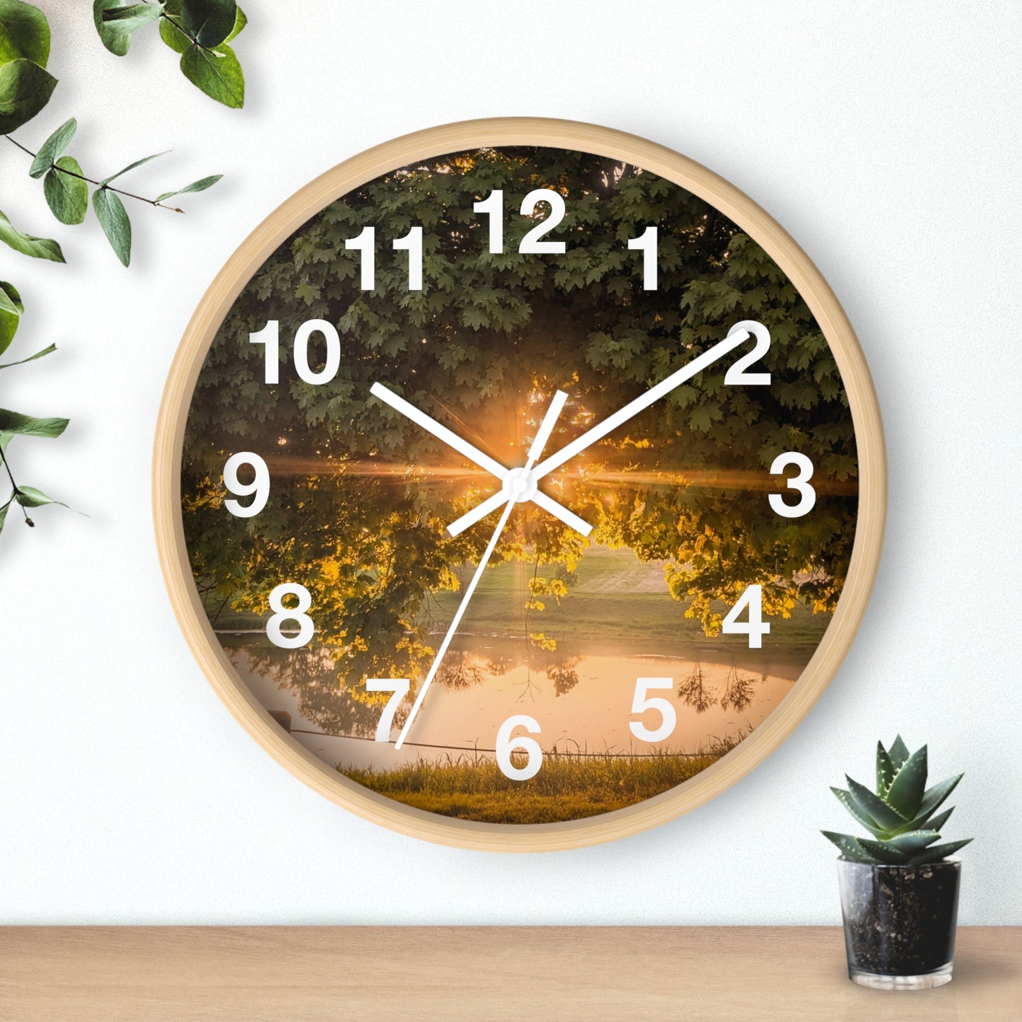 Sunset Pond Clock (SP Photography Collection)
