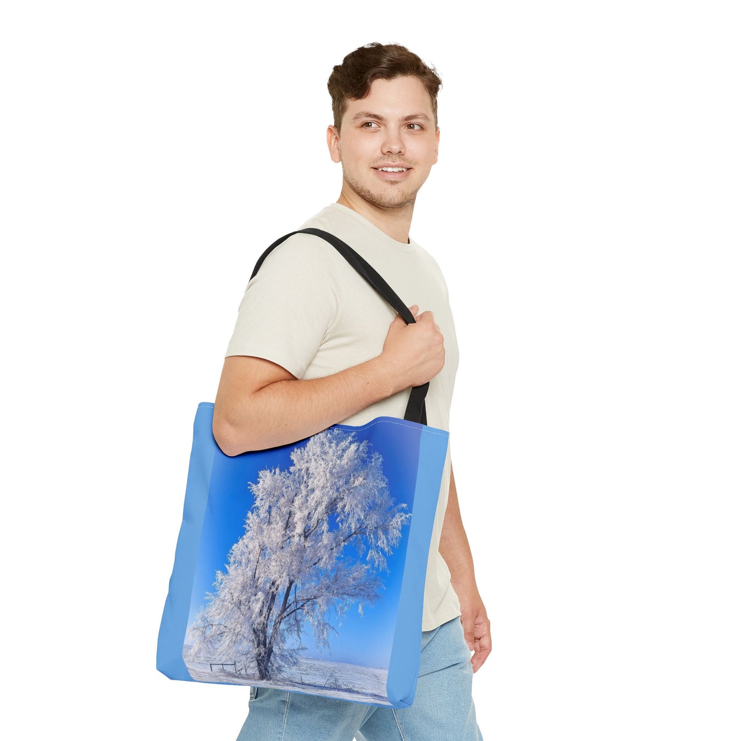 Snowy Tree Tote Bag (SP Photography Collection) BLUE