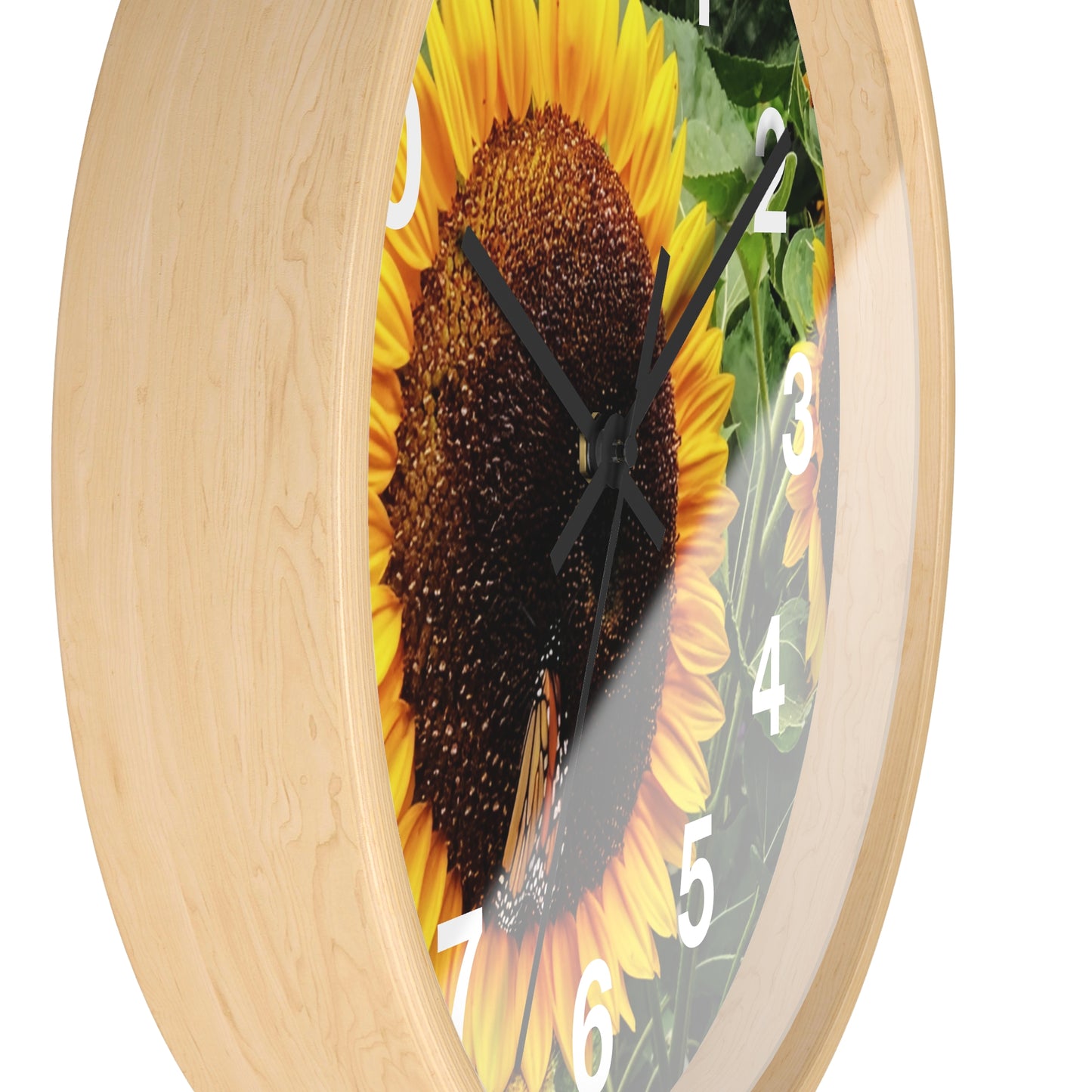 Bright Sunflower Wall Clock (Enchanted Exposures By Tammy Lyne)