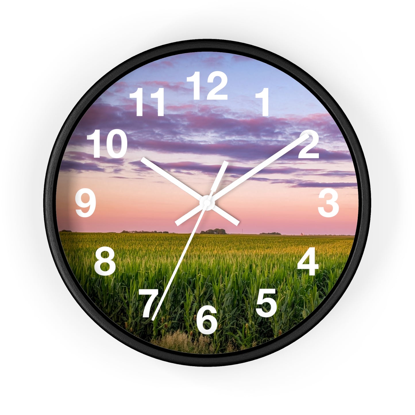 Corn Field Sunset Clock (SP Photography Collection)