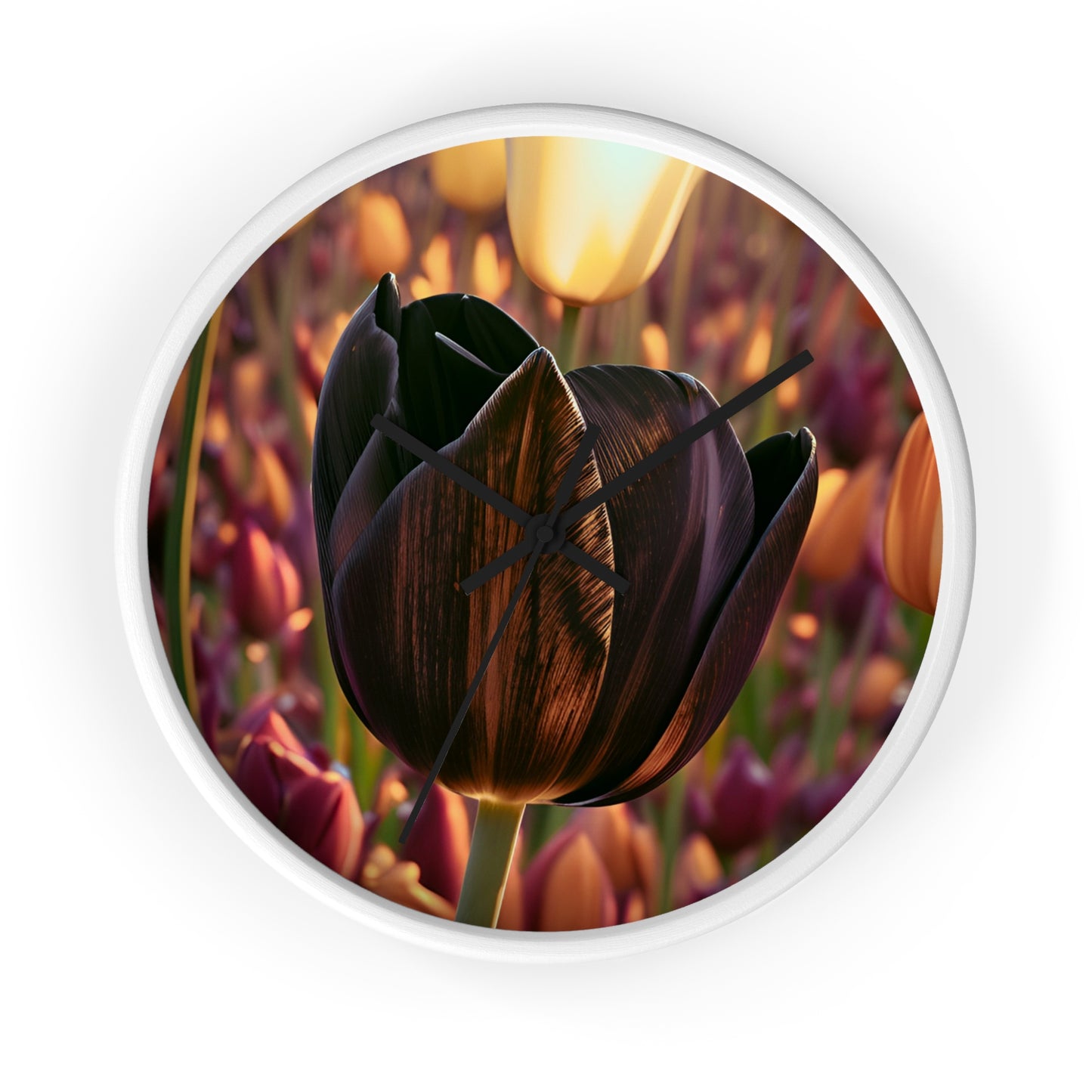 Purple Tulip Wall Clock (SP Photography Collection)