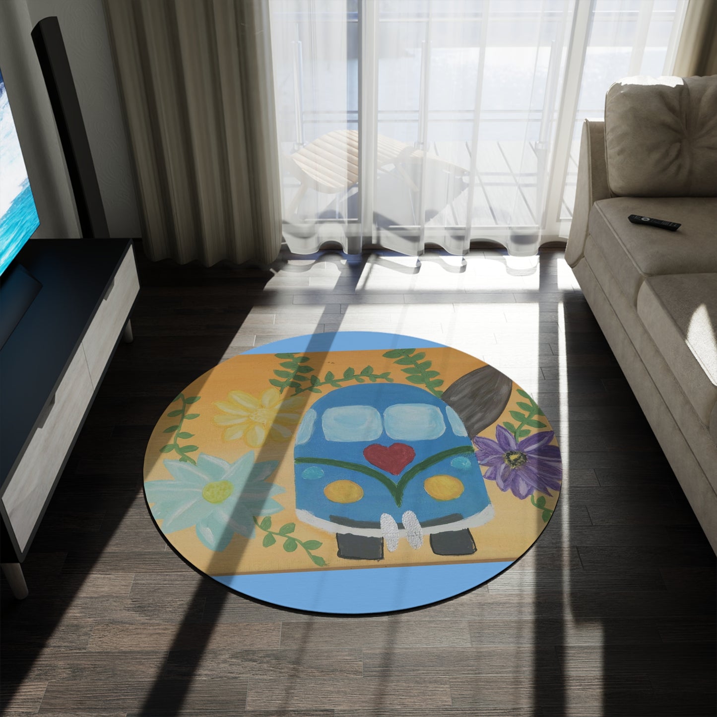 Beach Ride Round Rug (Brookson Collection)