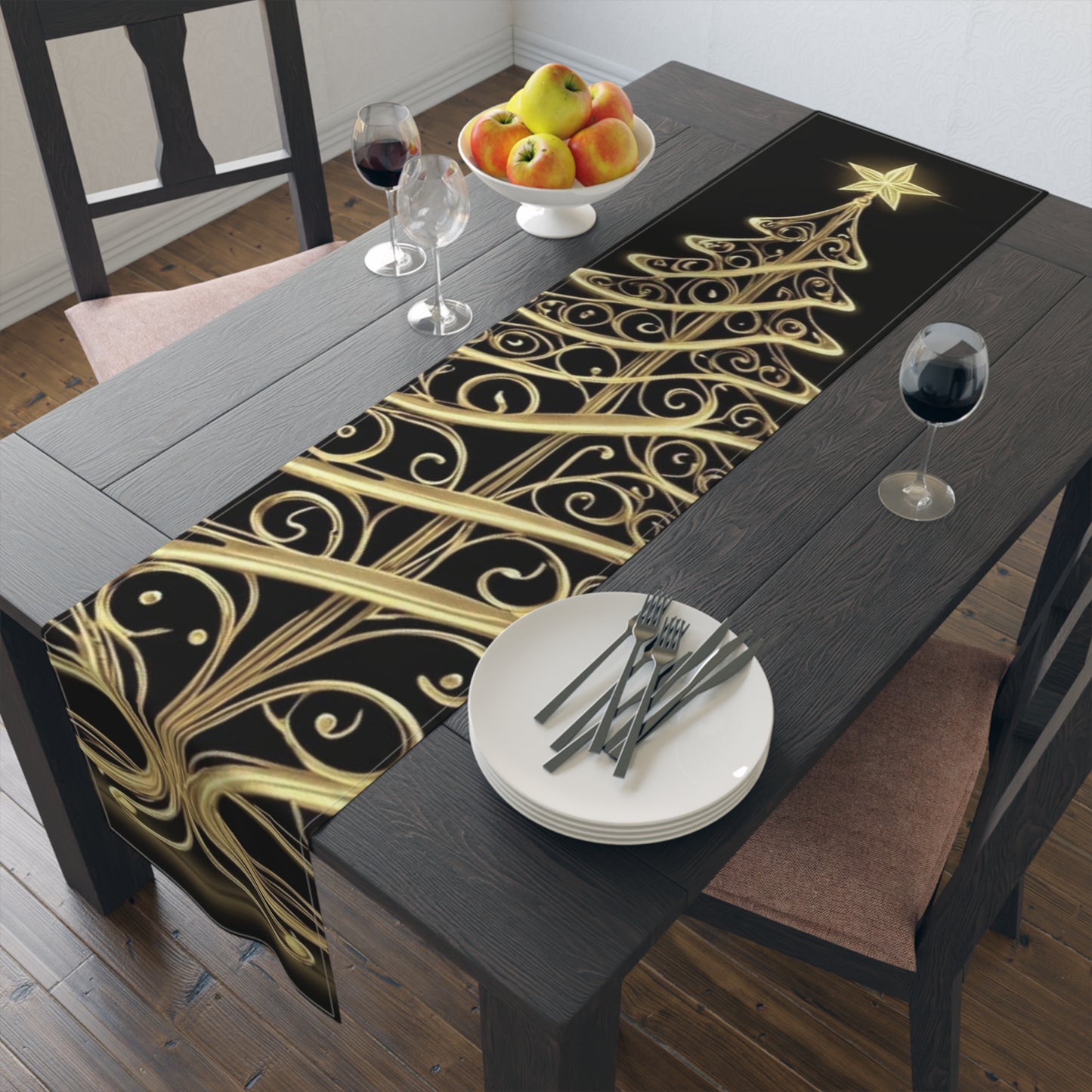 Golden Tree Table Runner (ai B & J Collections)