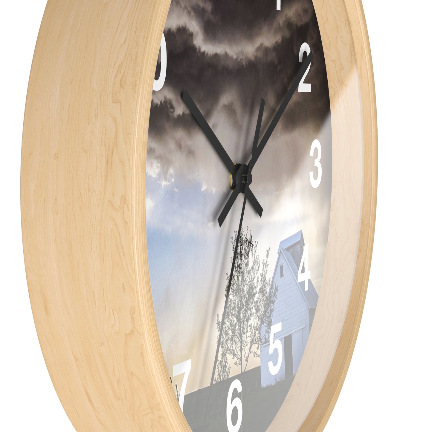 Cloudy Barn Wall Clock (SP Photography Collection)