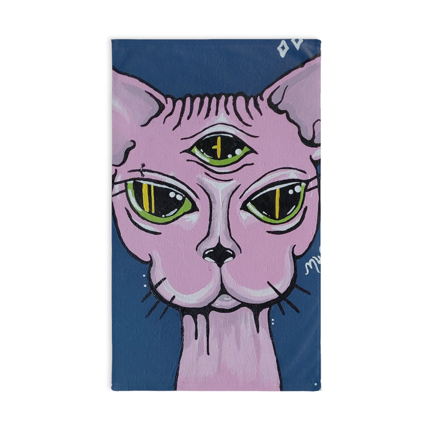 Madame Feline Hand Towel (Peculiar Paintings Collection)