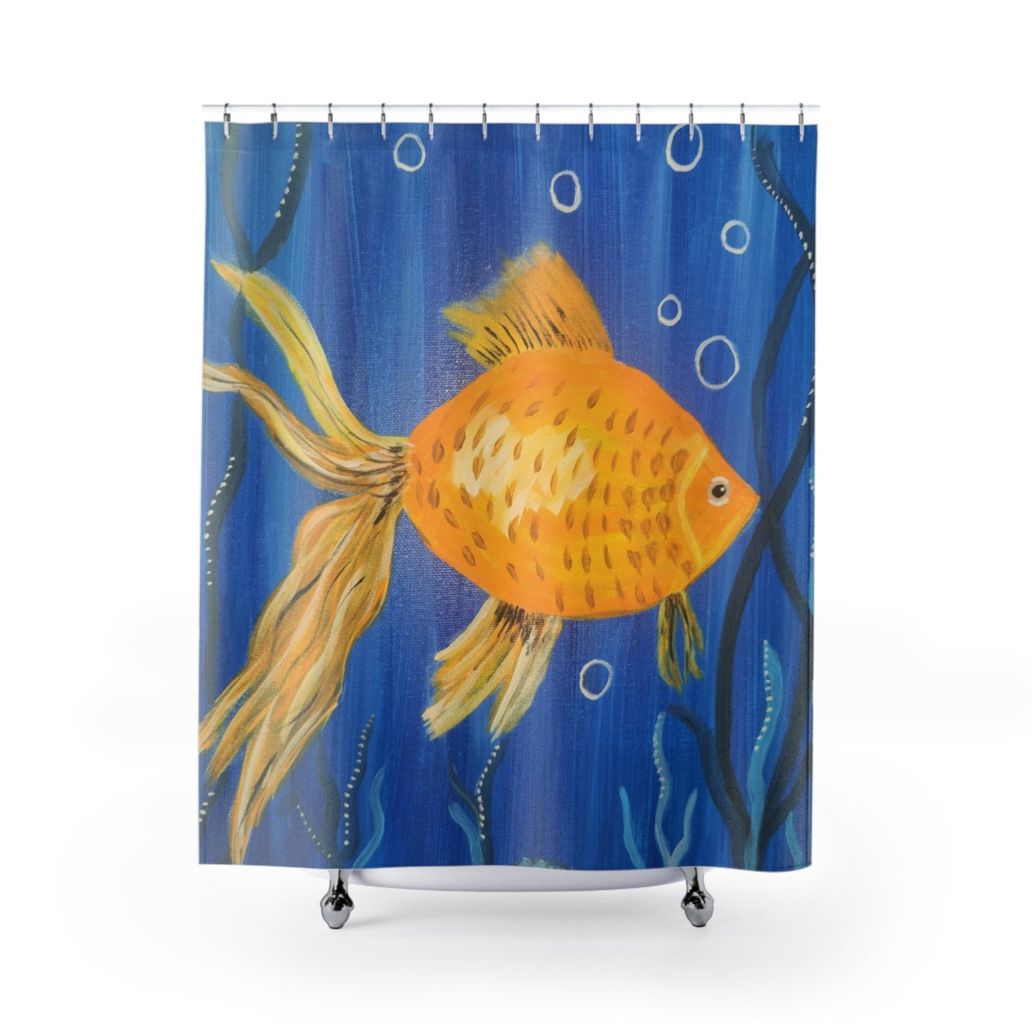 Goldfish Polyester Shower Curtain (Brookson Collection)