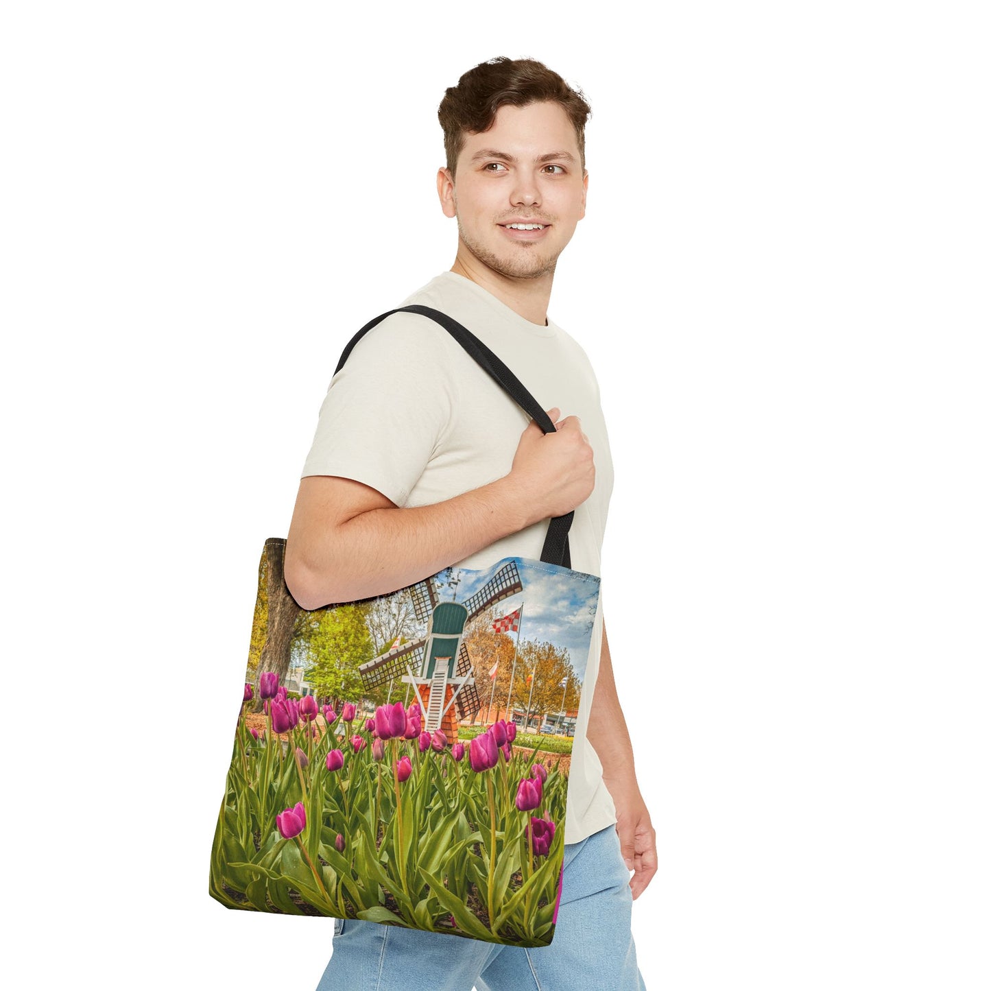 Windmill Tulips Tote Bag (SP Photography Collection) PINK