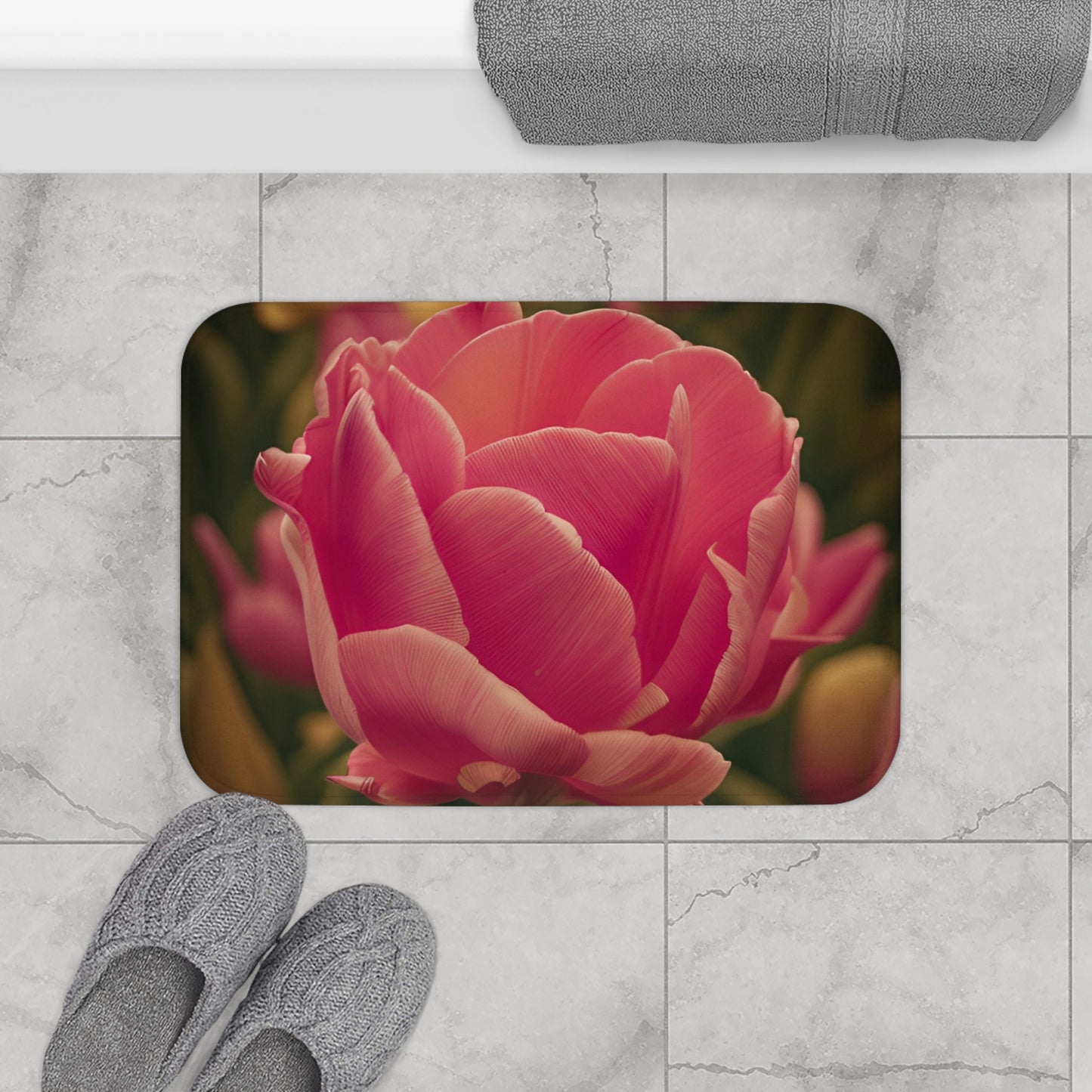 Pink Buttercup Bath Mat (SP Photography Collection)