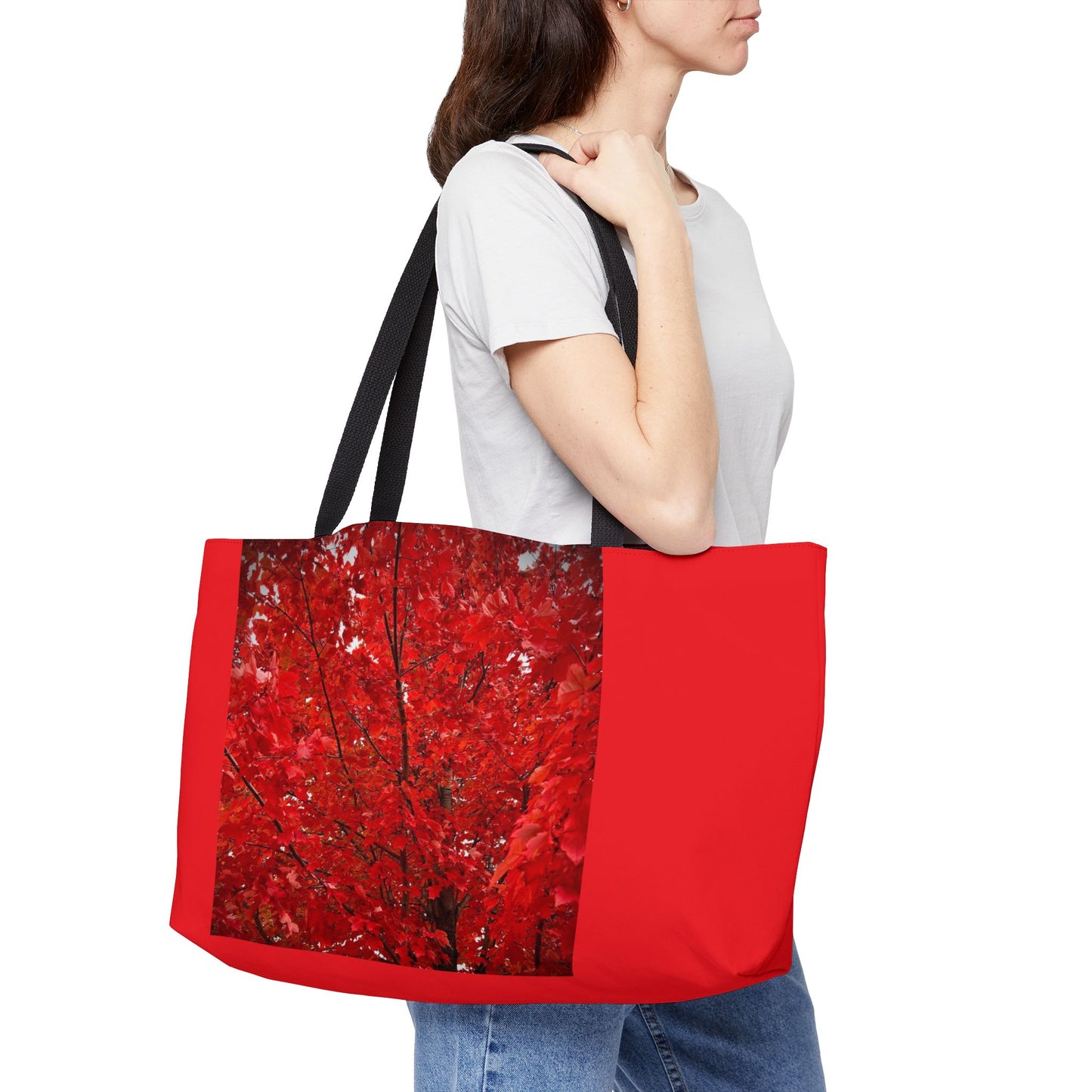 Fire Tree Weekender Tote Bag (Custom Creations By Catelyn) RED