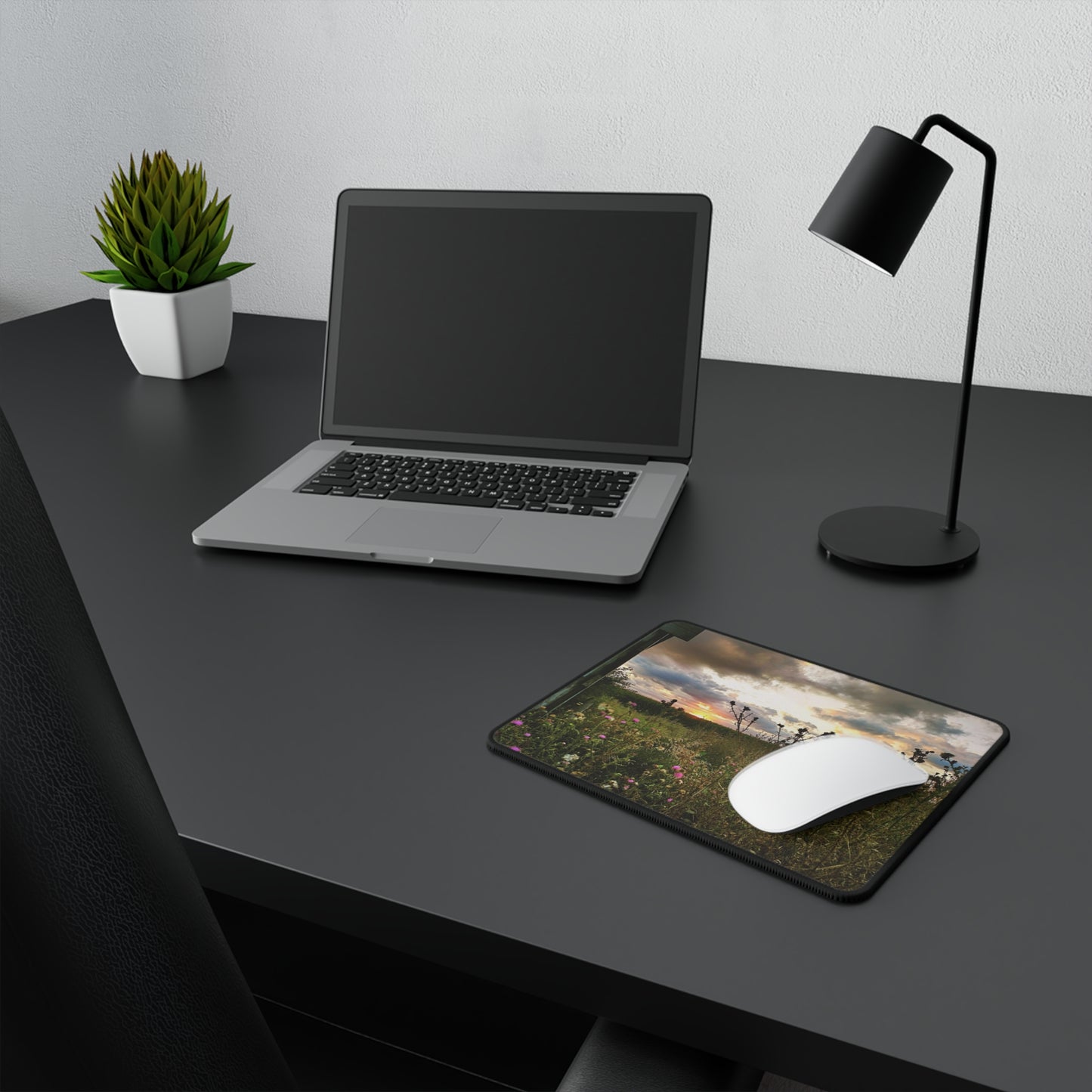 Cloudy Field Non-Slip Mouse Pad (SP Photography Collection)