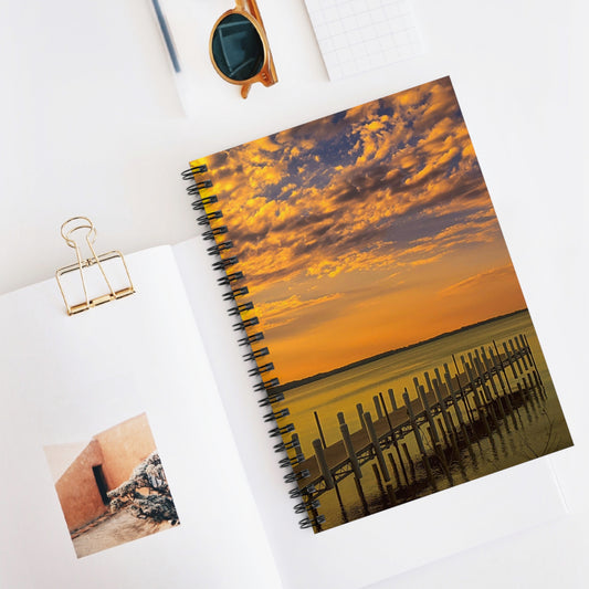 On the dock Spiral Notebook( SP Photography Collection)