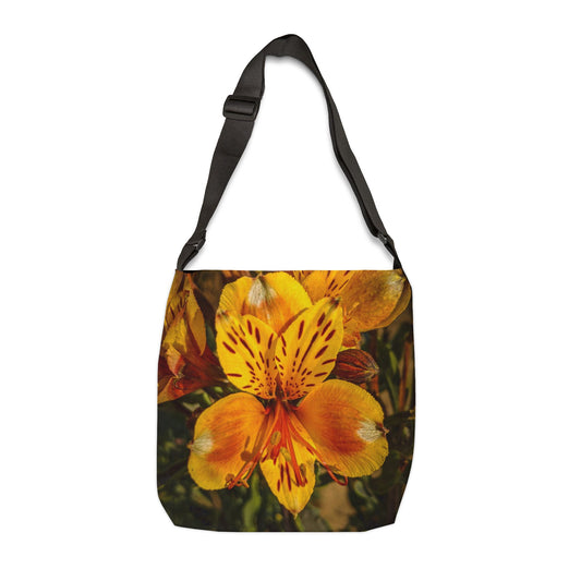 Yellow Lily Adjustable Tote Bag (SP Photography Collection) BROWN