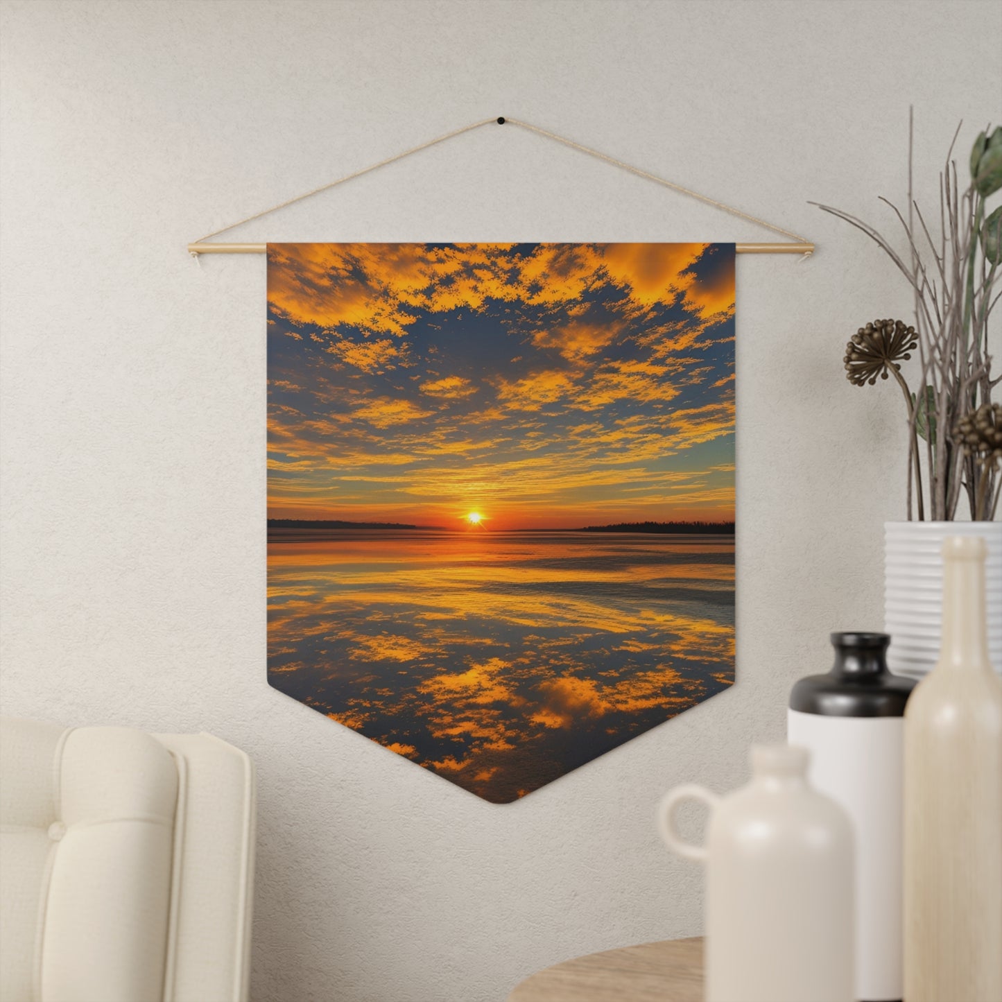 Orange Skies Flag Pennant (SP Photography Collection(Pole not included)