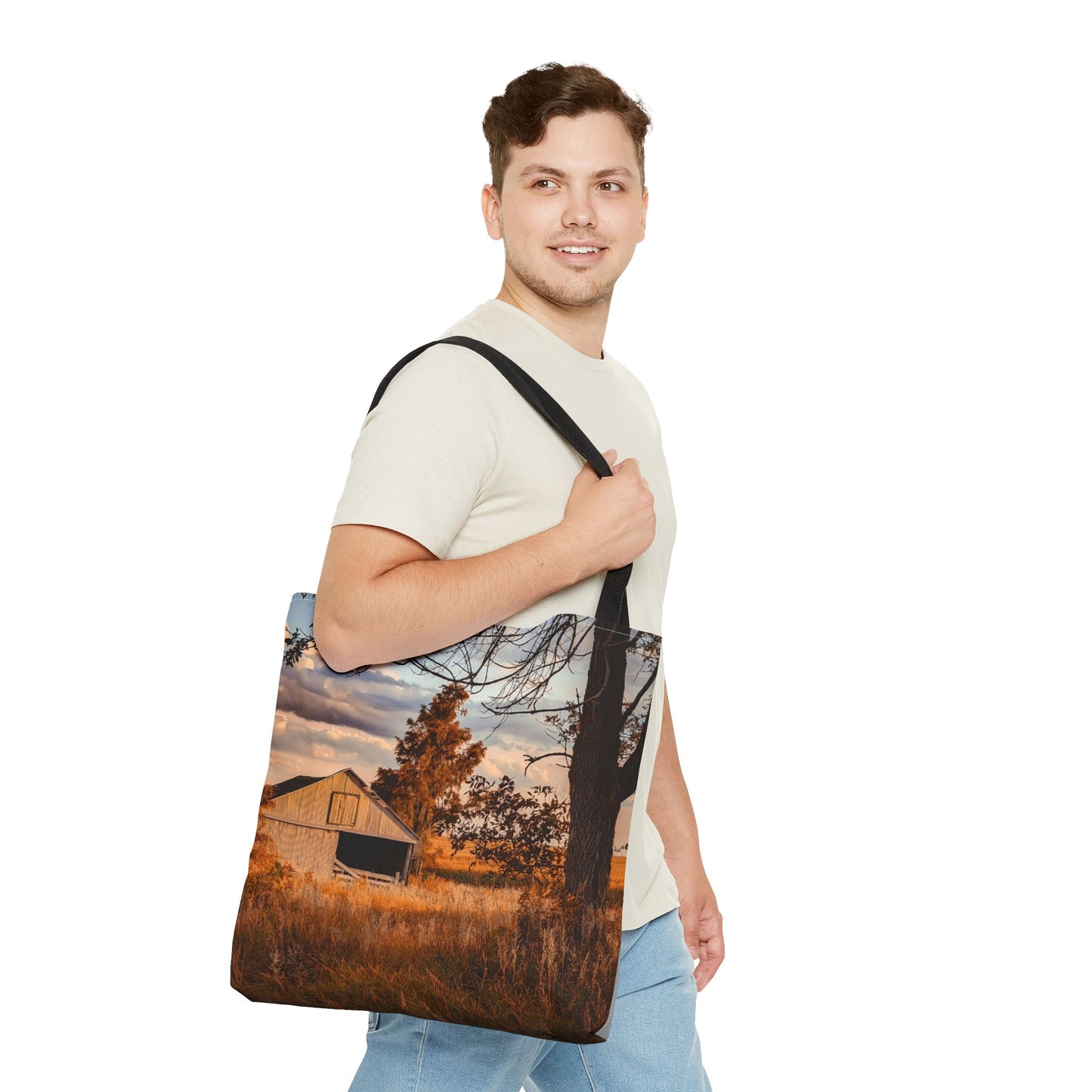 Golden Barn Tote Bag (SP Photography Collection) GRAY