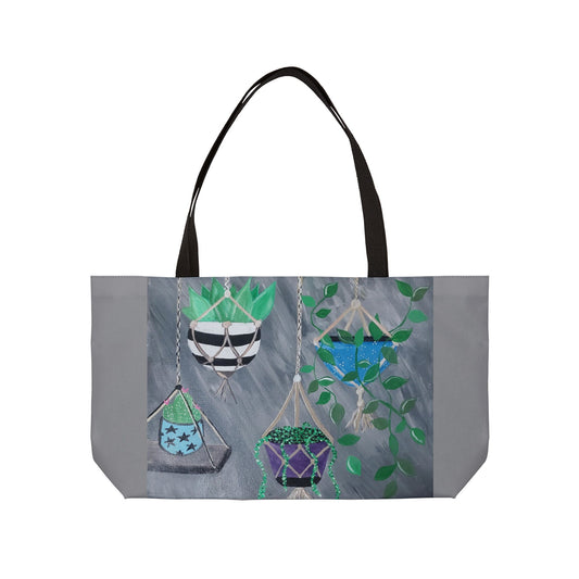 Succulent Delight Weekender Tote Bag (Brookson Collection) GRAY