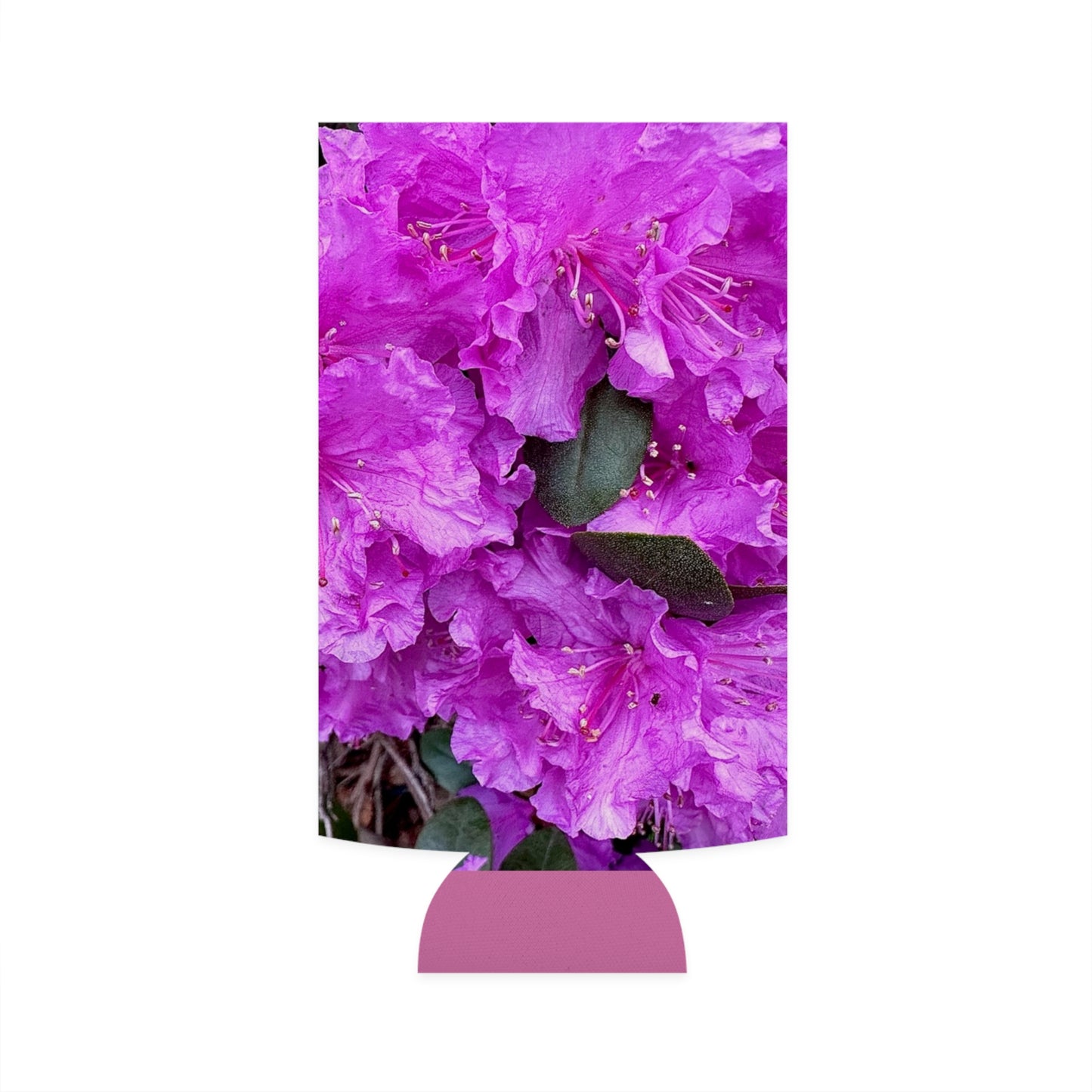 Pink Flower Slim Can Cooler (Custom Creations By Catelyn) LIGHT PINK