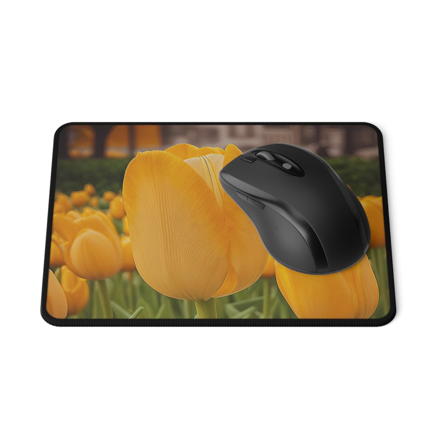 Yellow Tulip Non-Slip Mouse Pad (SP Photography Collection)