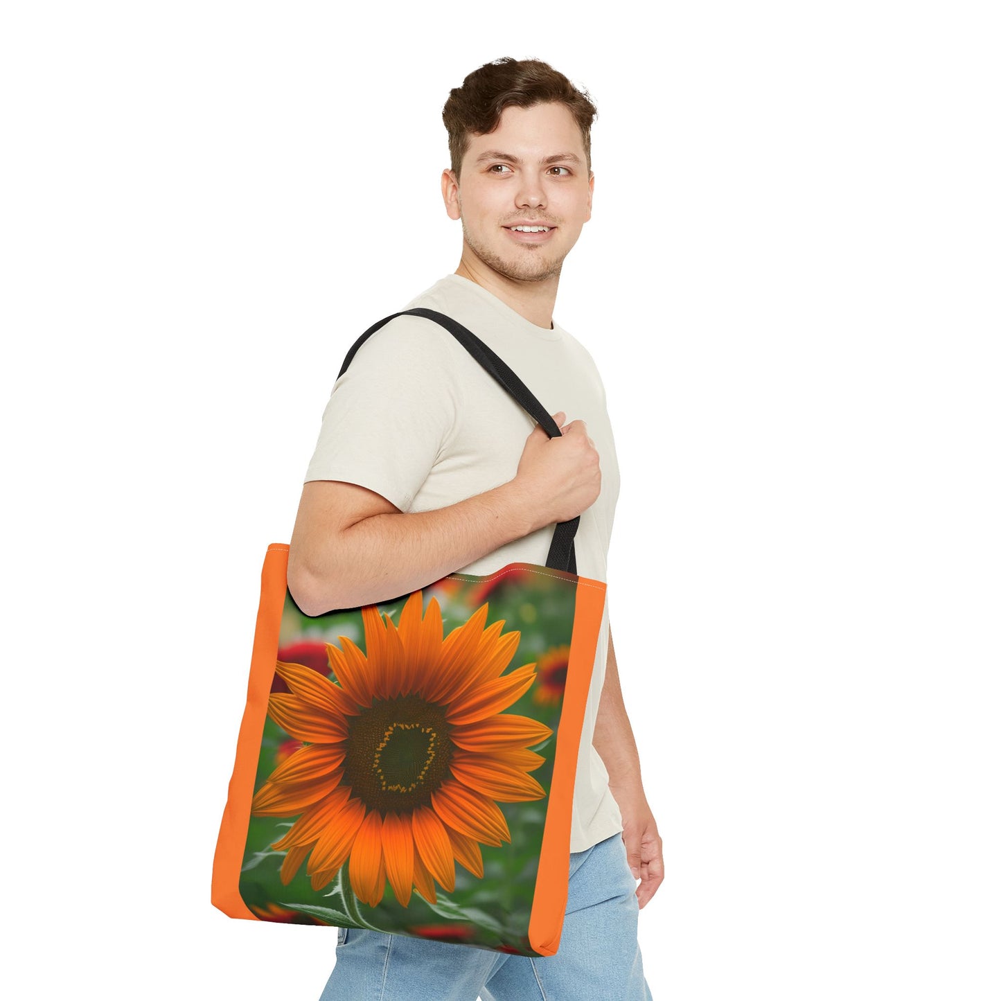 Orange Sunflower Tote Bag (SP Photography Collection) LIGHT ORANGE