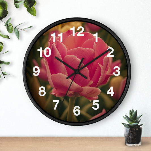 Pink Buttercup Clock (SP Photography Collection)