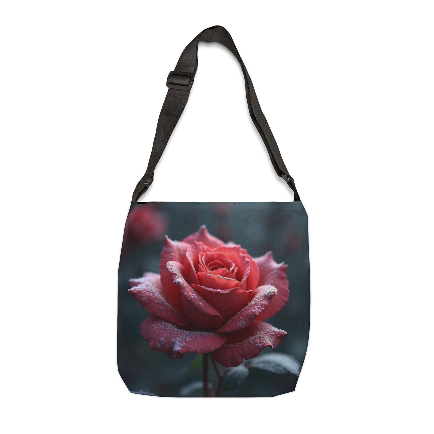 Frosted Rose Adjustable Tote Bag (ai B & J Collections) RED