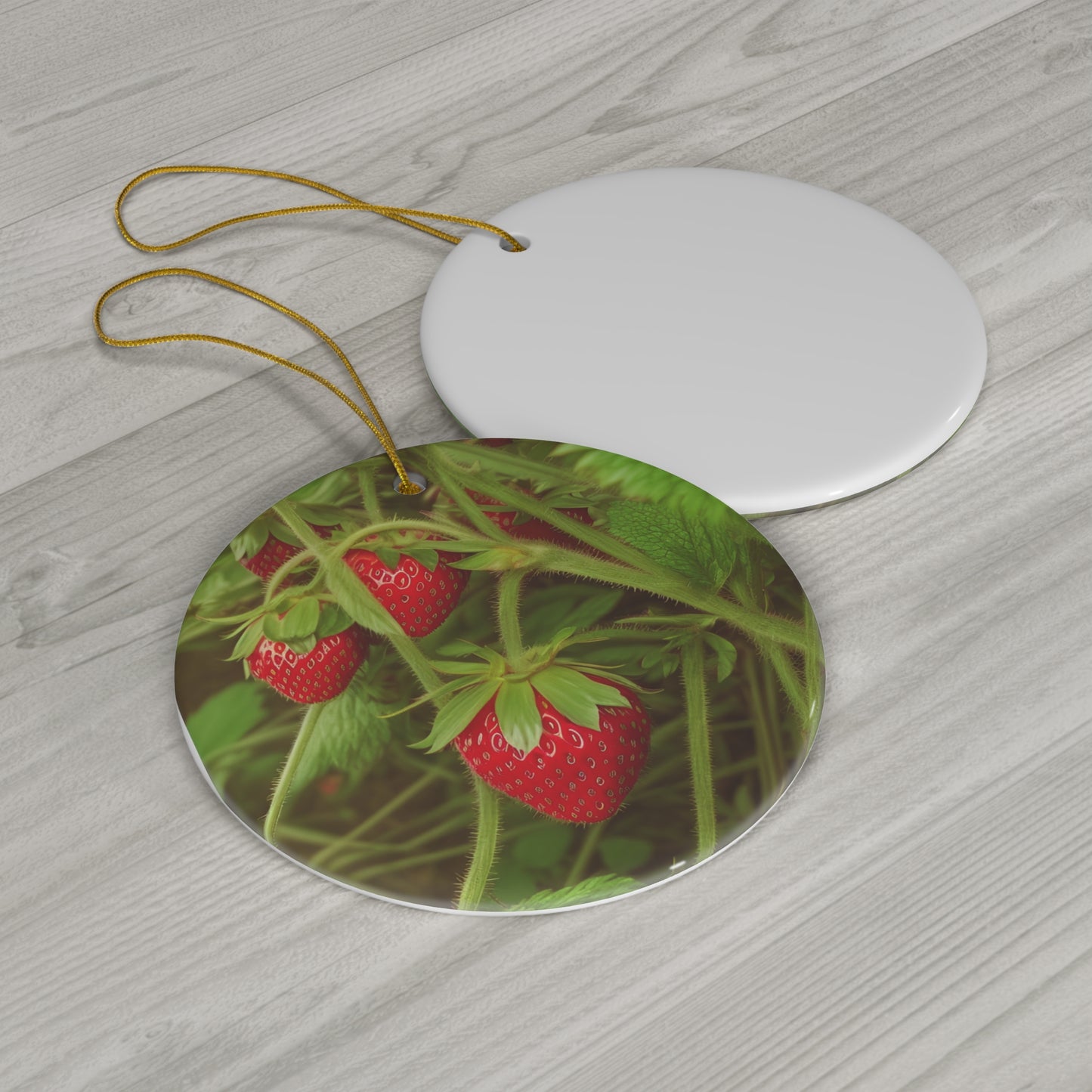 Strawberry Ceramic Ornament (SP Photography Collection)